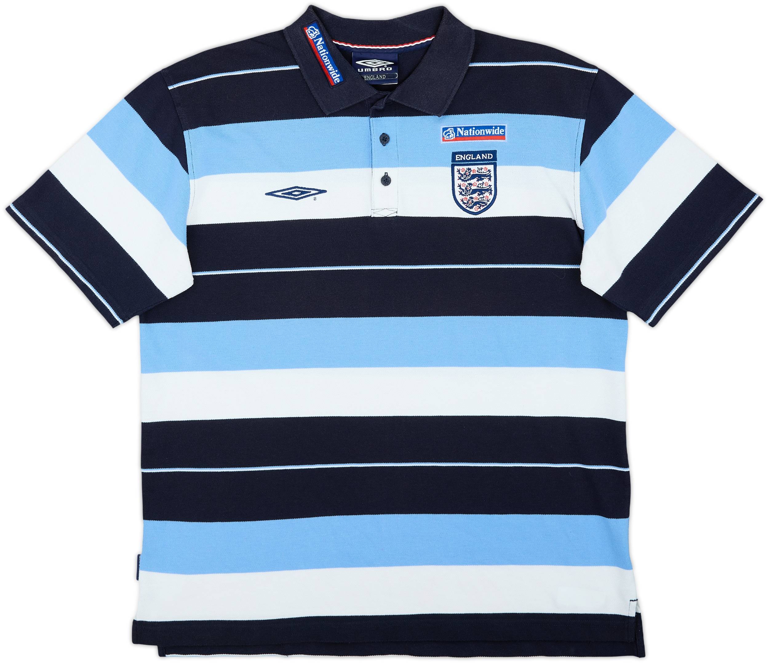 02-04 England UMBRO正規品 2002-04 England Umbro Polo Shirt - 7/10 - (L)