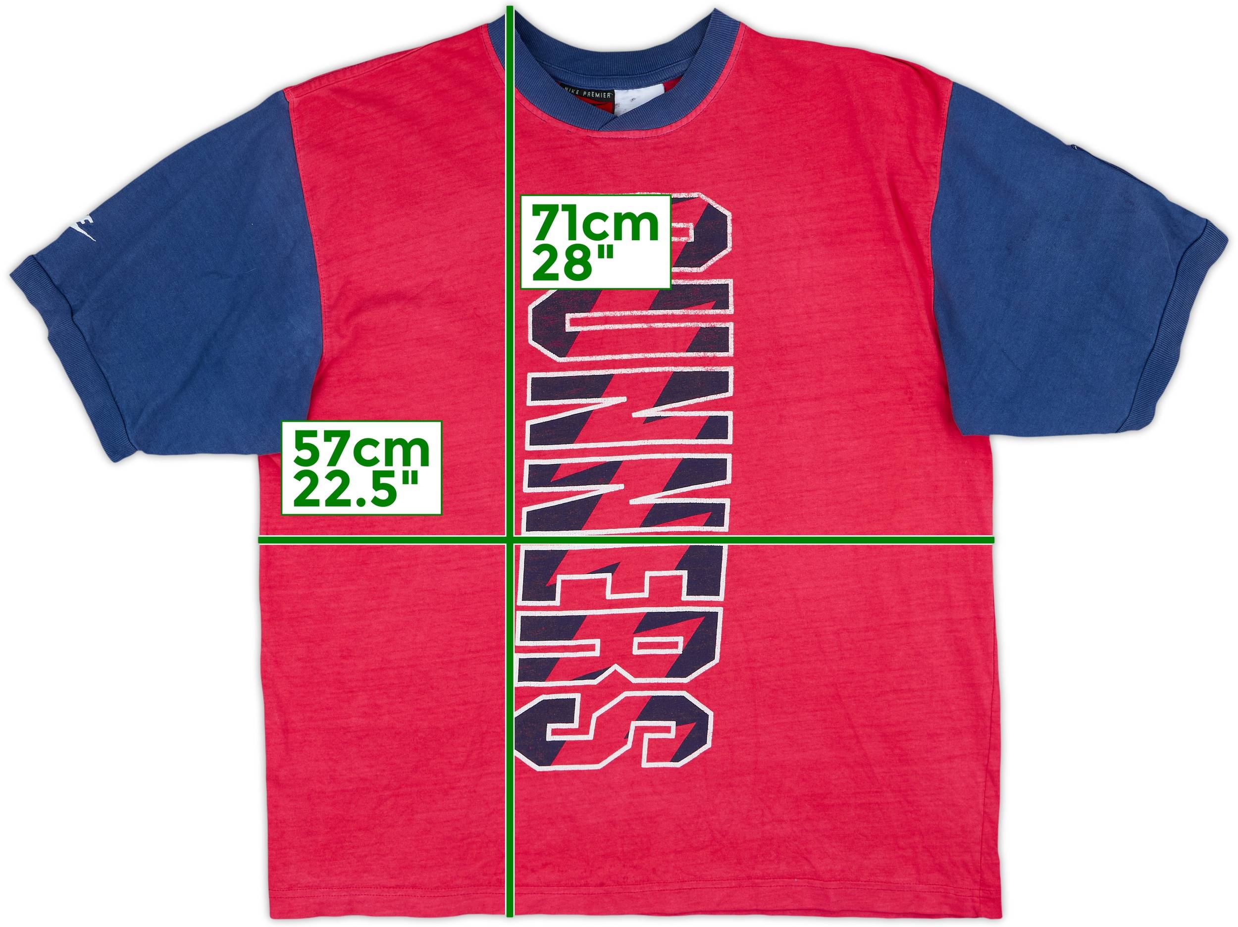 1995-96 Arsenal Nike Cotton Tee - 6/10 - (M)