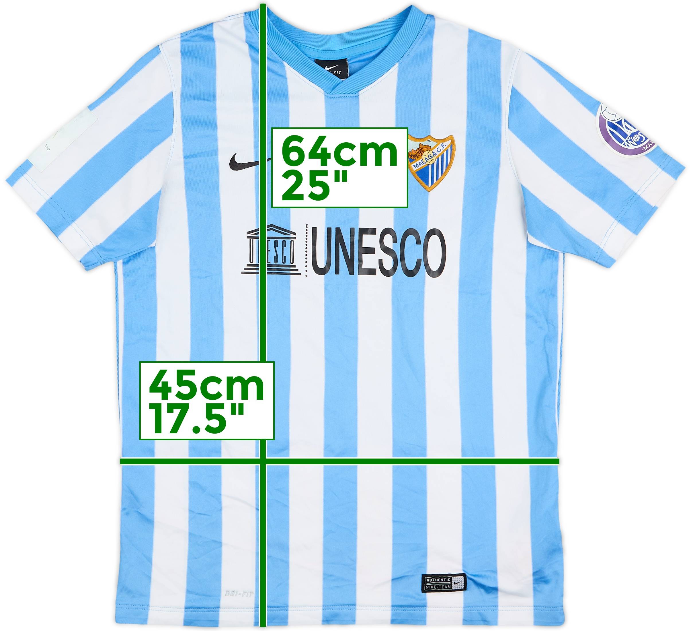 2014-15 Malaga Home Shirt - 8/10 - (XL.Boys)