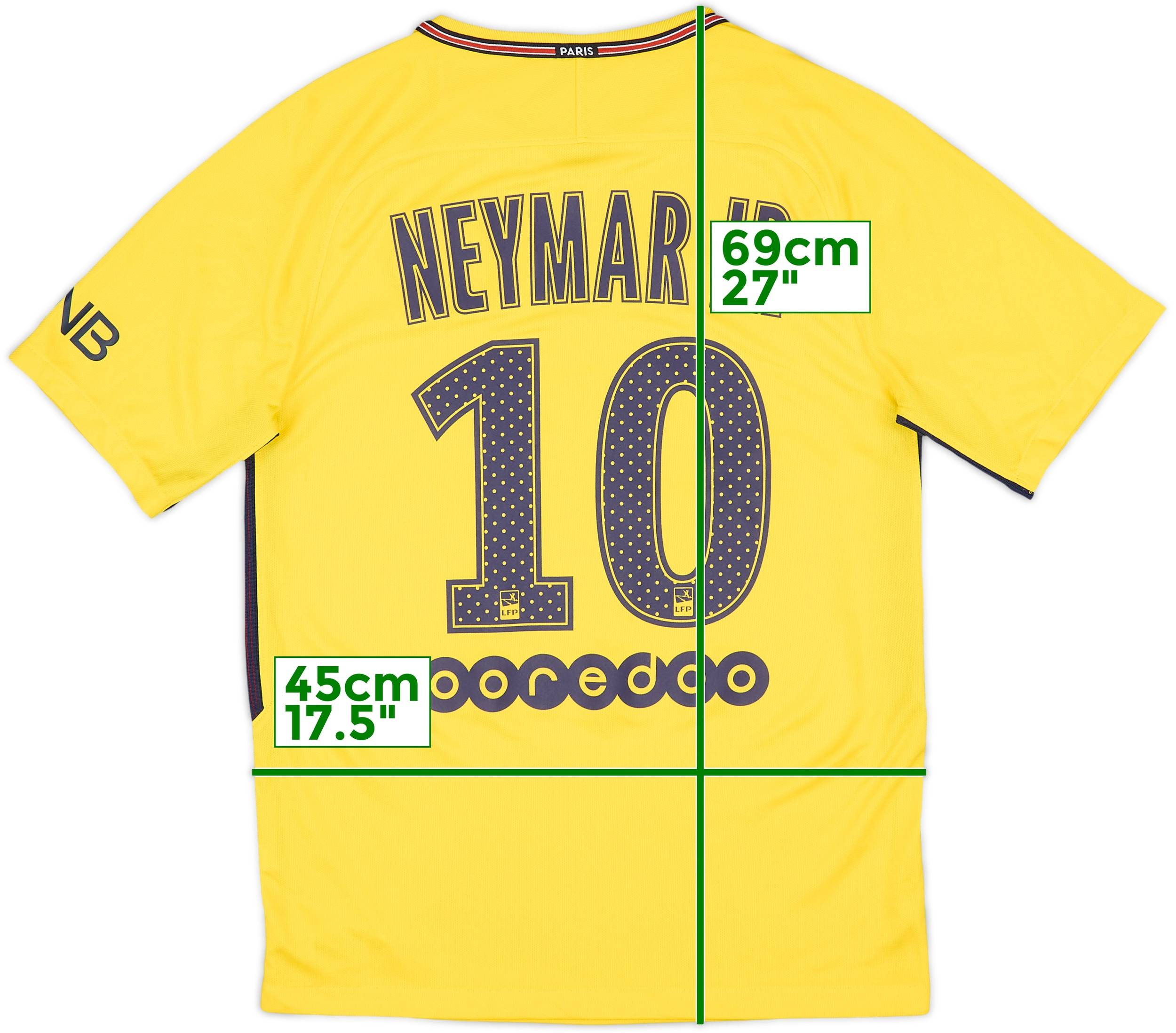 2017-18 Paris Saint-Germain Away Shirt Neymar Jr #10 - 10/10 - (S)
