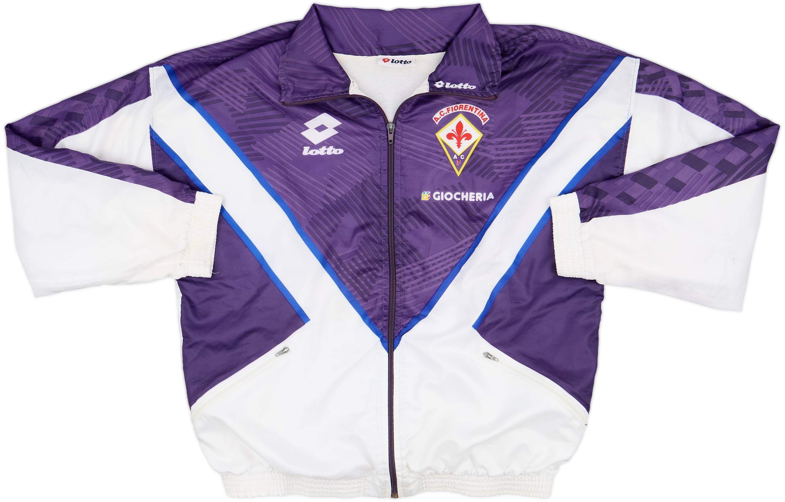 1991-92 Fiorentina Lotto Track Jacket - 8/10 - (XL)
