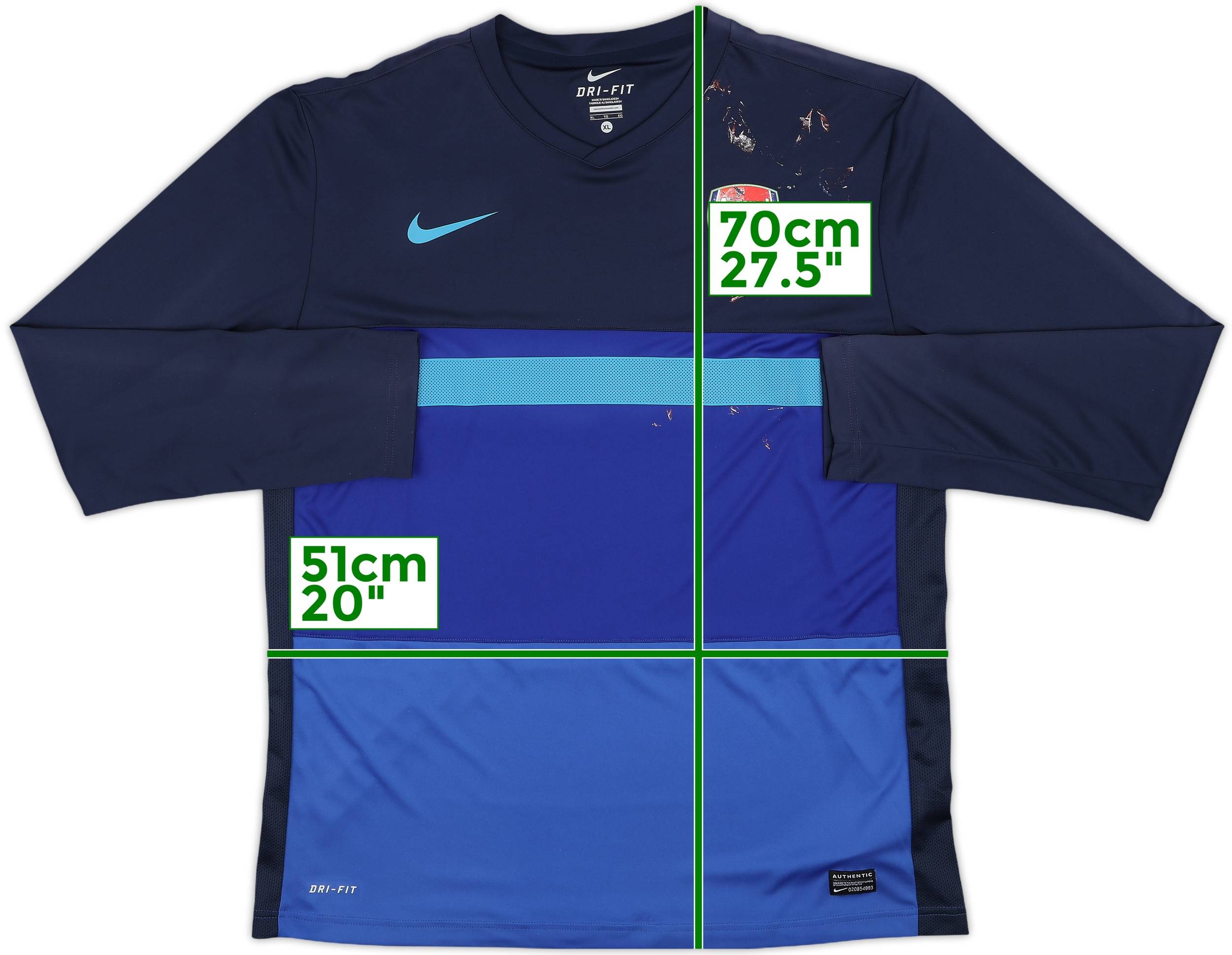 2011-12 Arsenal Nike Training L/S Shirt - 4/10 - (XL)