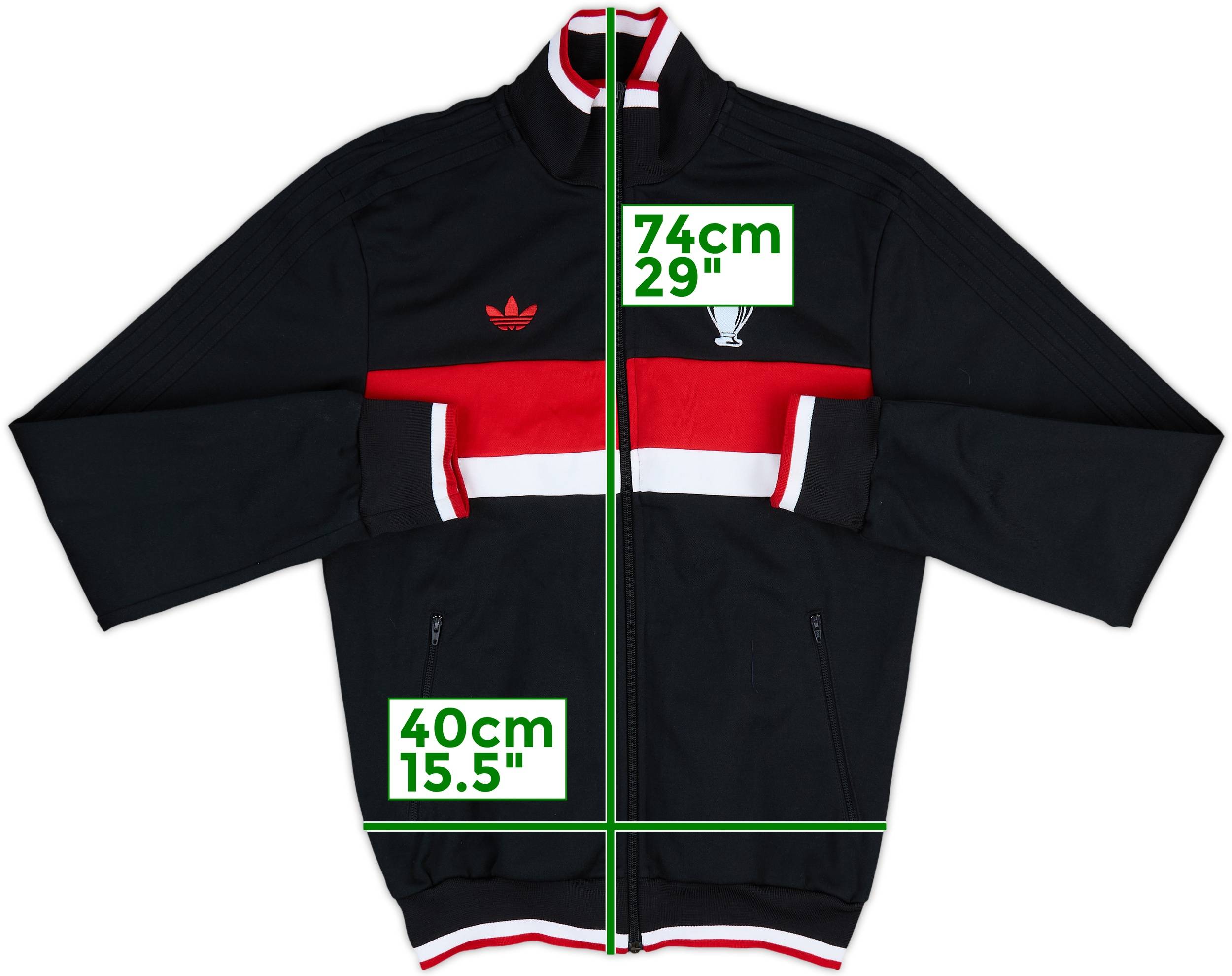 ウェア AC Milan 2006/07 Champion Adidas Jacket 2006-07 AC Milan adidas Track Jacket - 8/10 - (L)