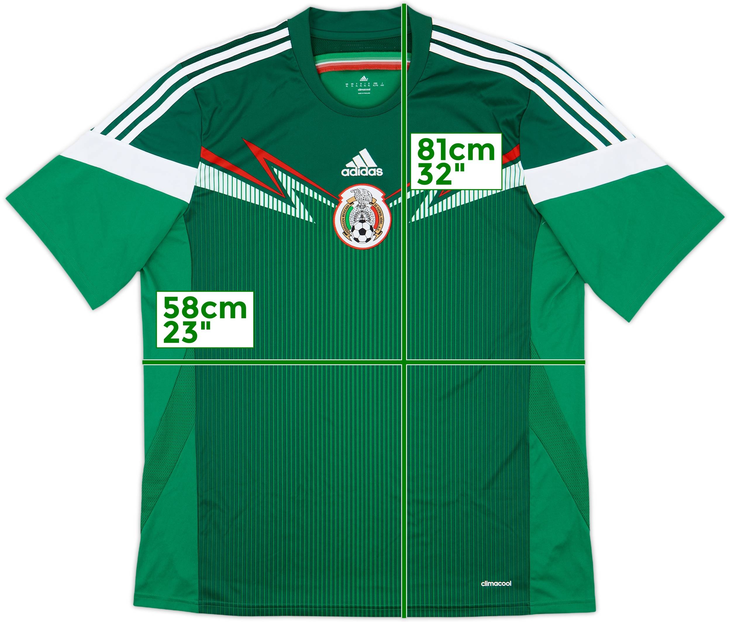 2014-15 Mexico Home Shirt - 9/10 - (XL)