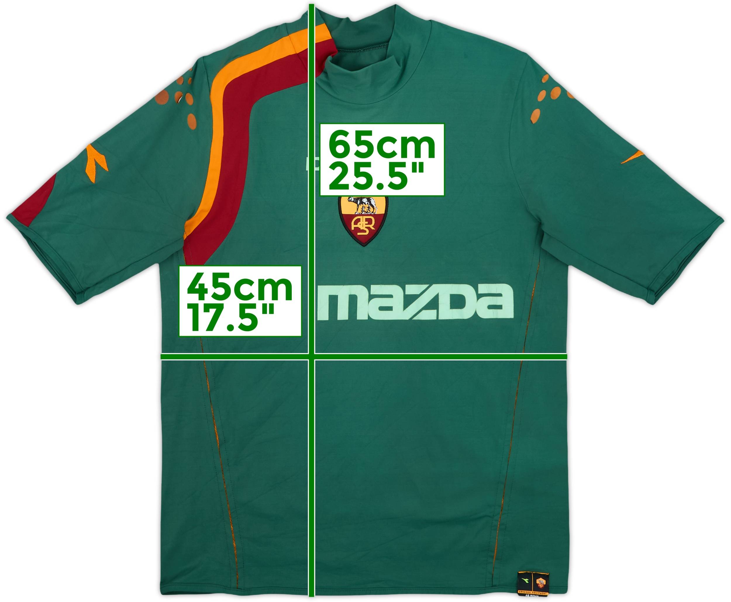 ウェア 04-05 ROMA TOTTI #10 2003-04 Roma Third L/S Shirt Totti #10 - 6/10 - (L)