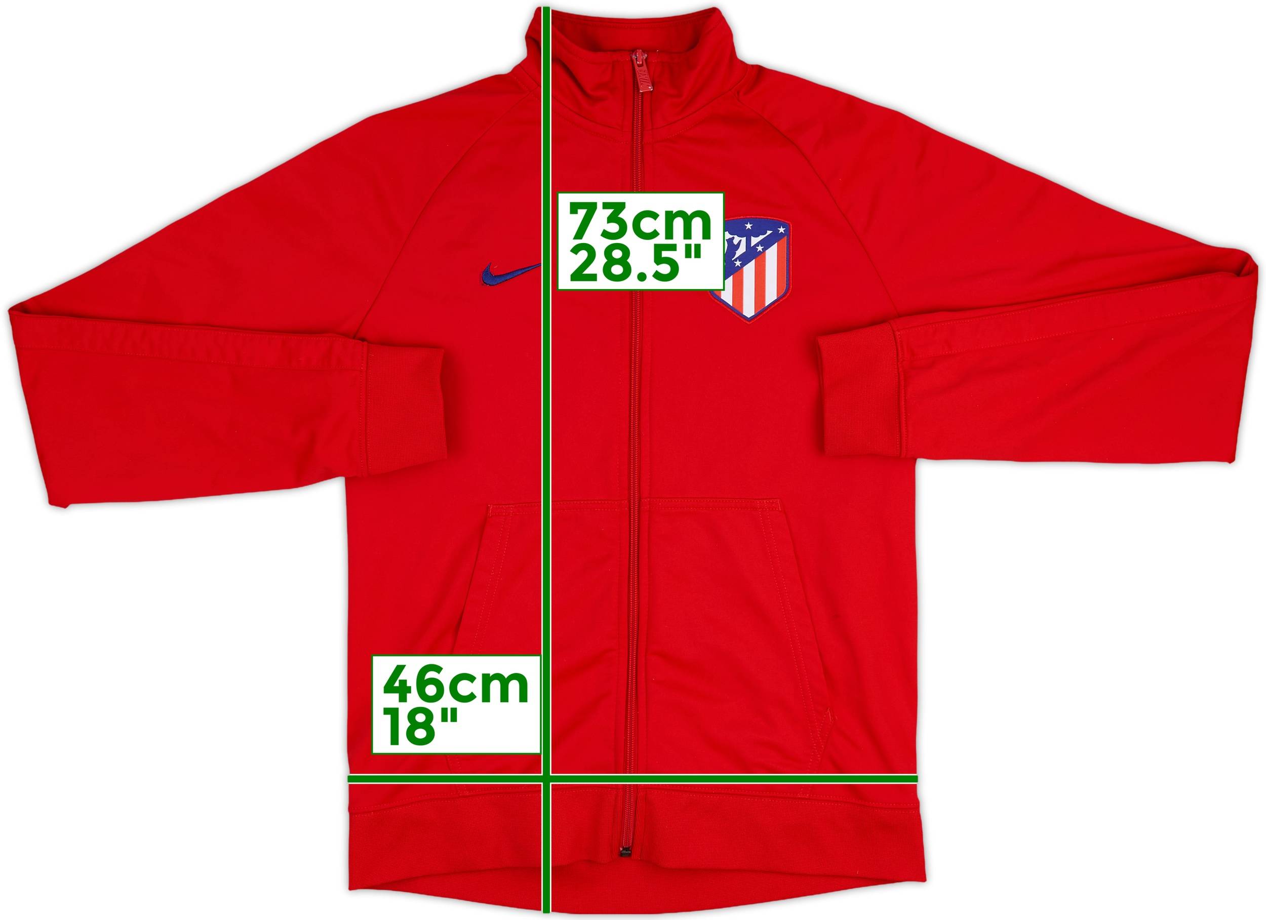 2017-18 Atletico Madrid Nike Track Jacket - 8/10 - (M)