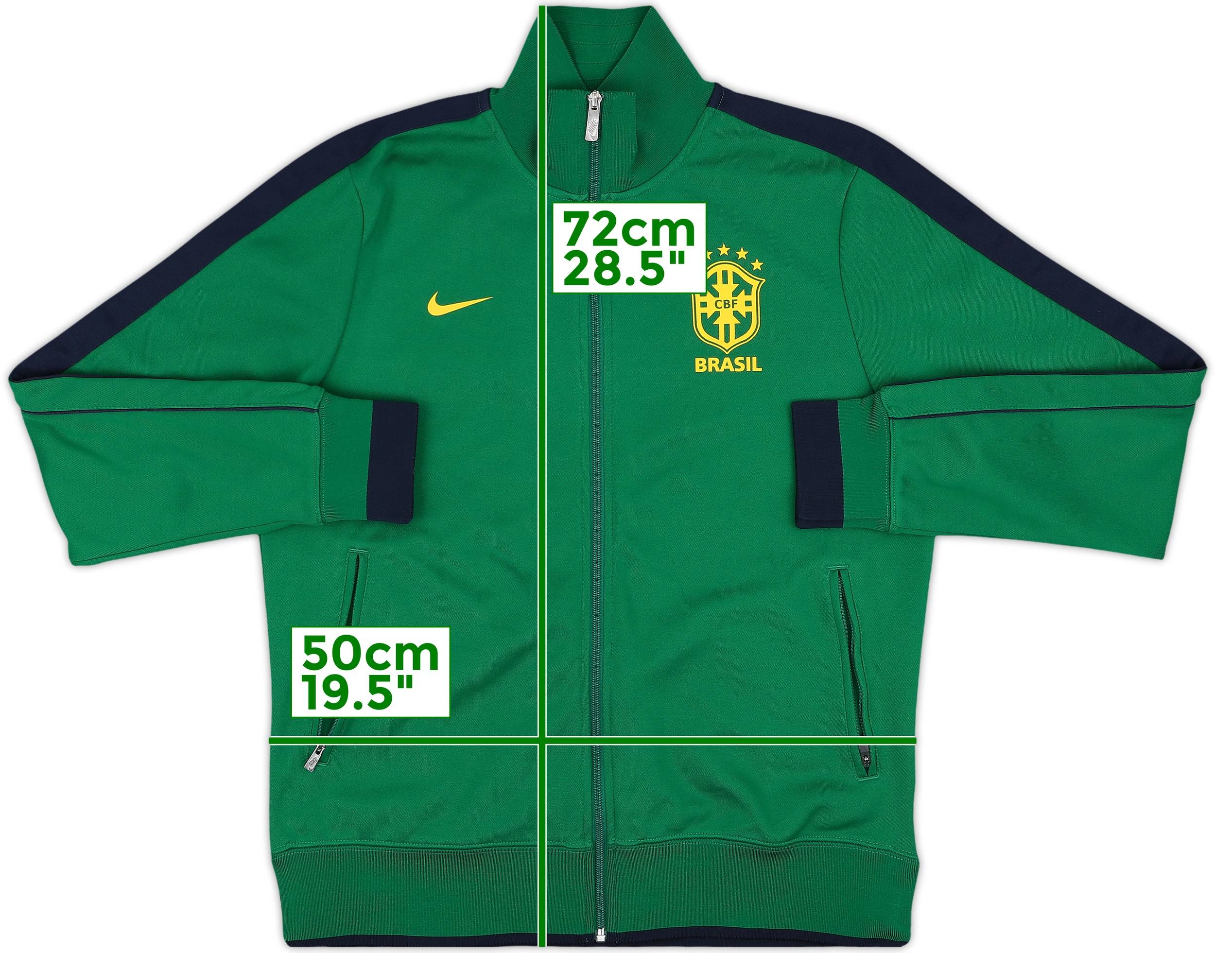2011-12 Brazil Nike N98 Track Jacket - 9/10 - (L)