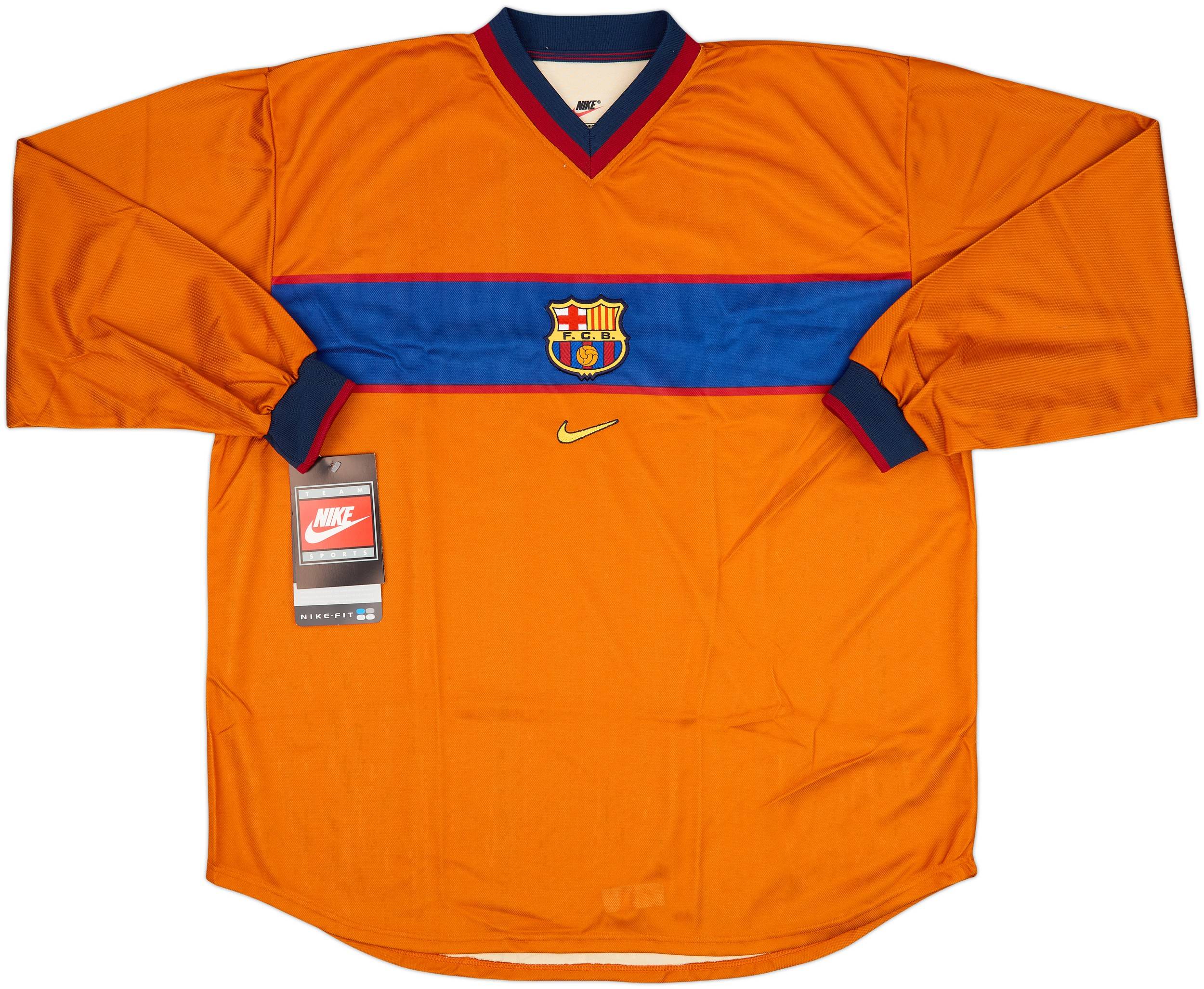 1998-00 Barcelona Player Issue Third L/S Shirt (XXL)