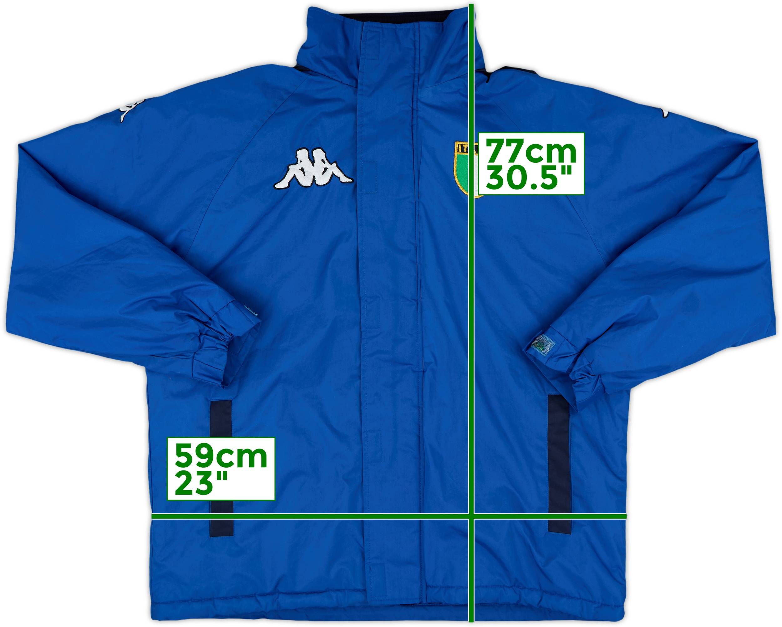 1999-00 Italy Kappa Hooded Rain Jacket - 8/10 - (M)