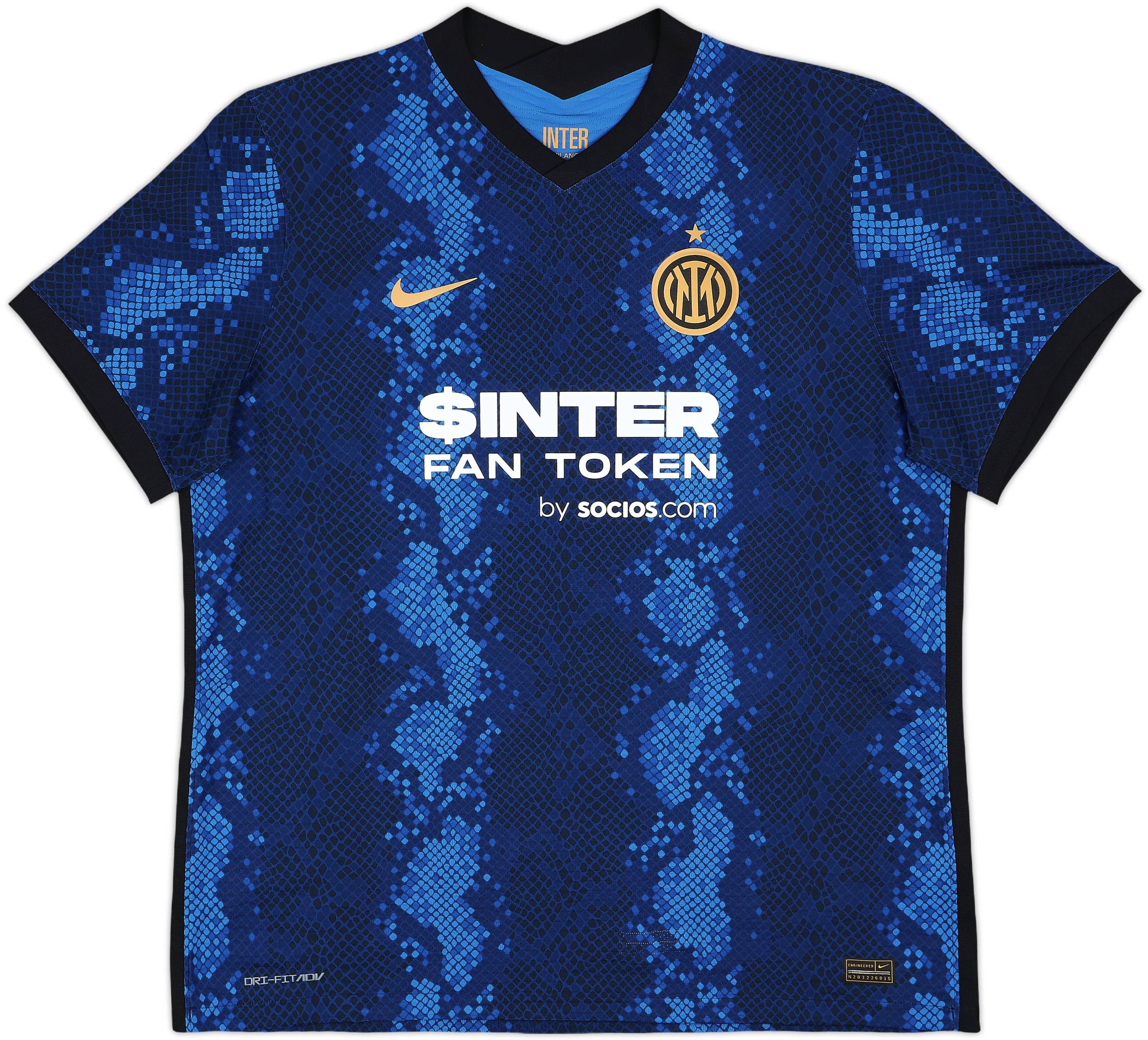 2021-22 Inter Milan Authentic Home Shirt Lautaro #10 - 8/10