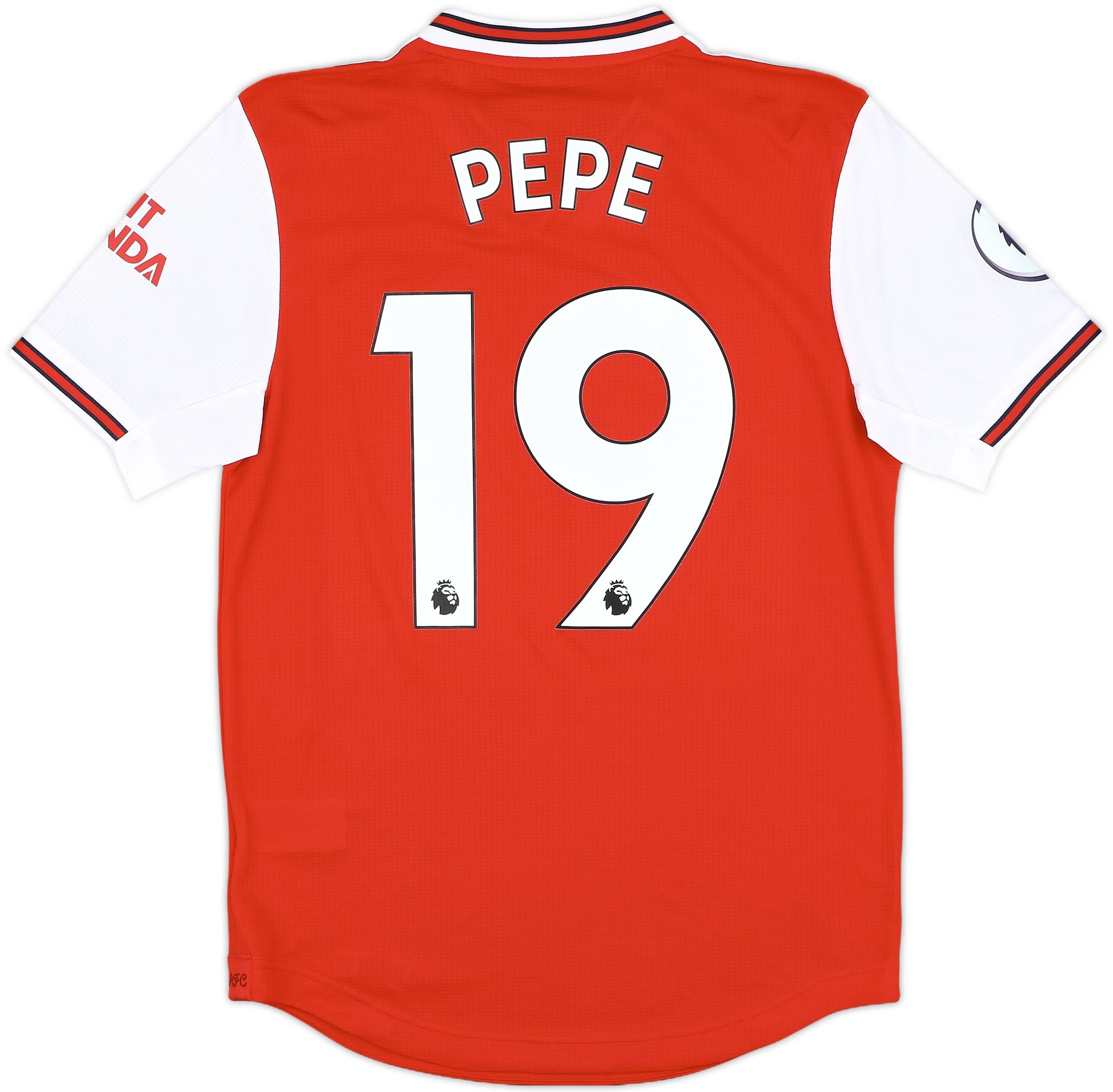 Premier League Pepe Arsenal Shirt 2019-20 Arsenal Authentic Home