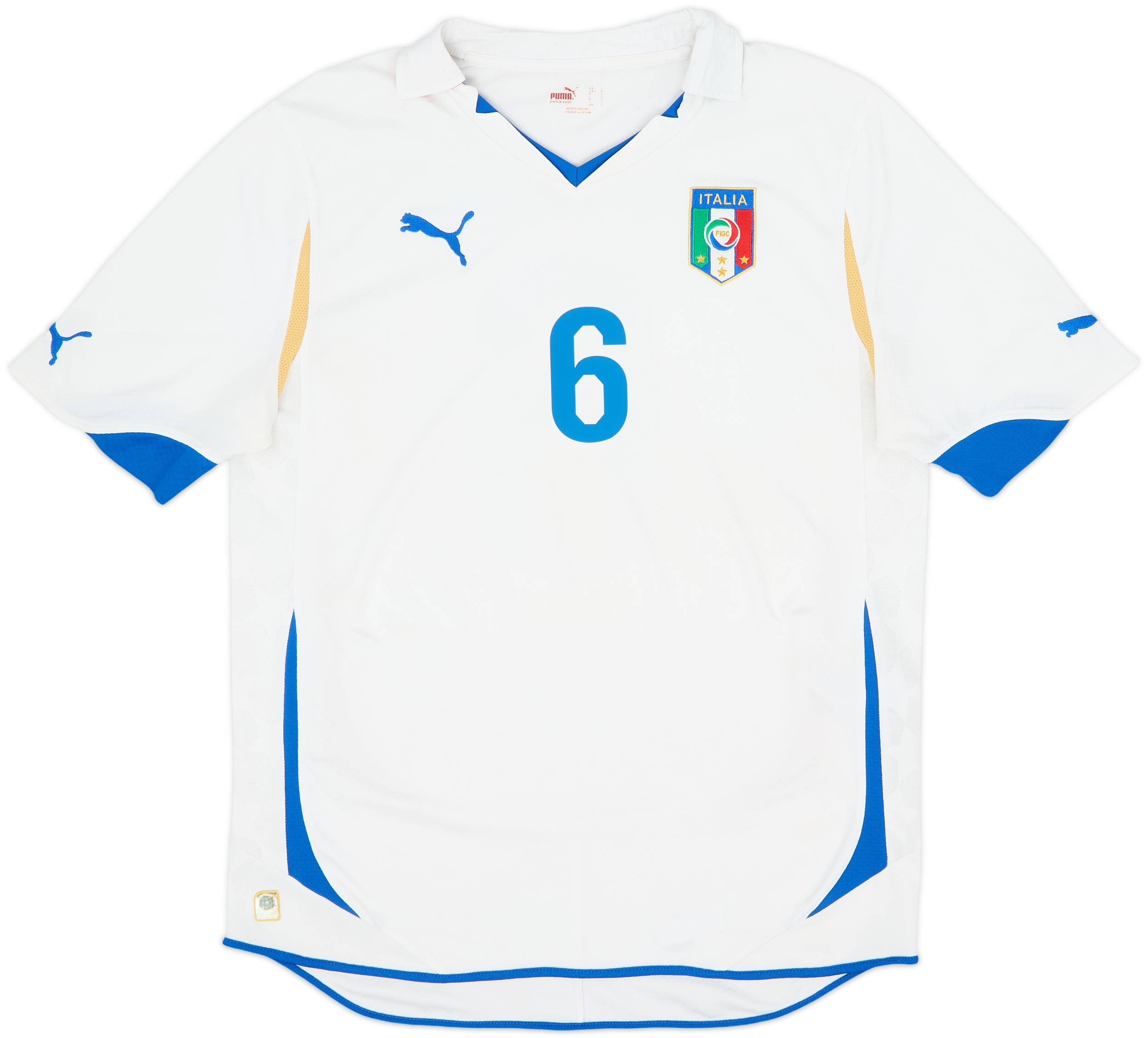 2010-12 Italy Away Shirt De Rossi #6 - 6/10 - (L)