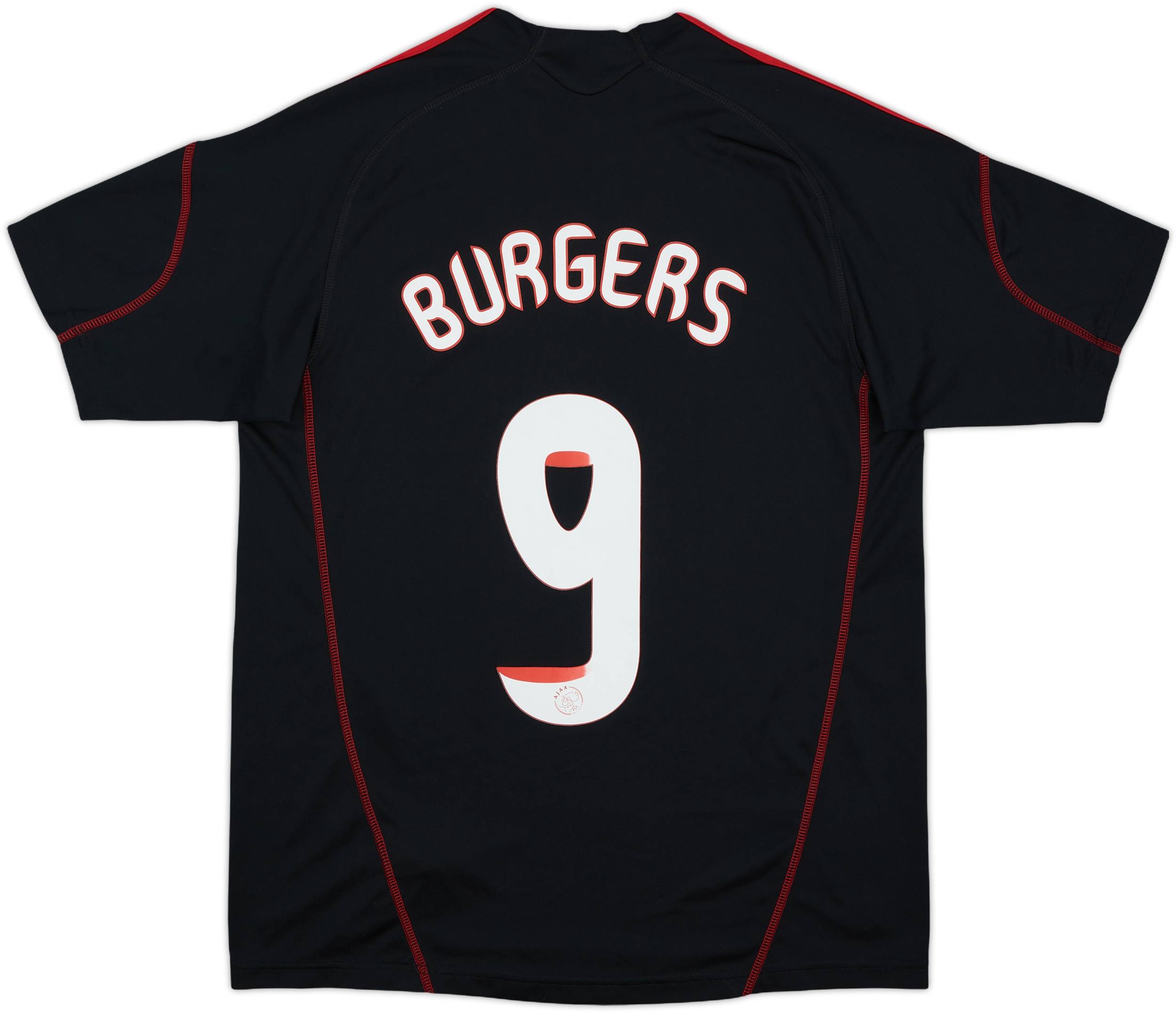 2009-10 Ajax Away Shirt Burgers #9 - 7/10 - (XL.Boys)
