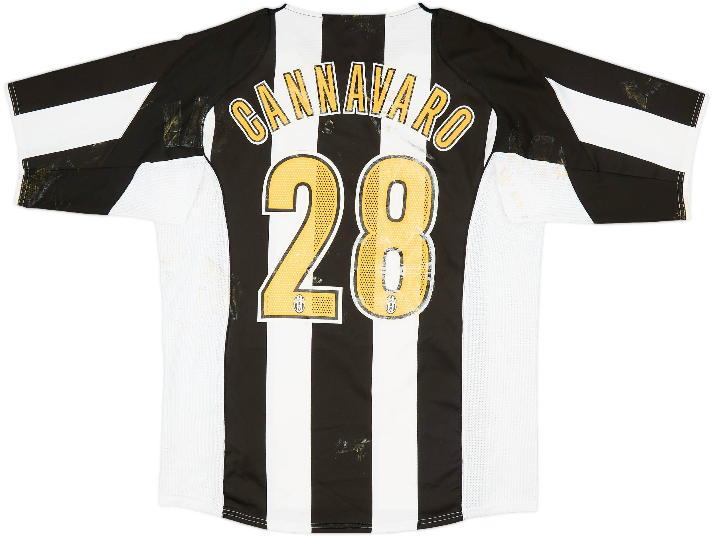 2004-05 Juventus Home Shirt Cannavaro #28 - 4/10 - (L)