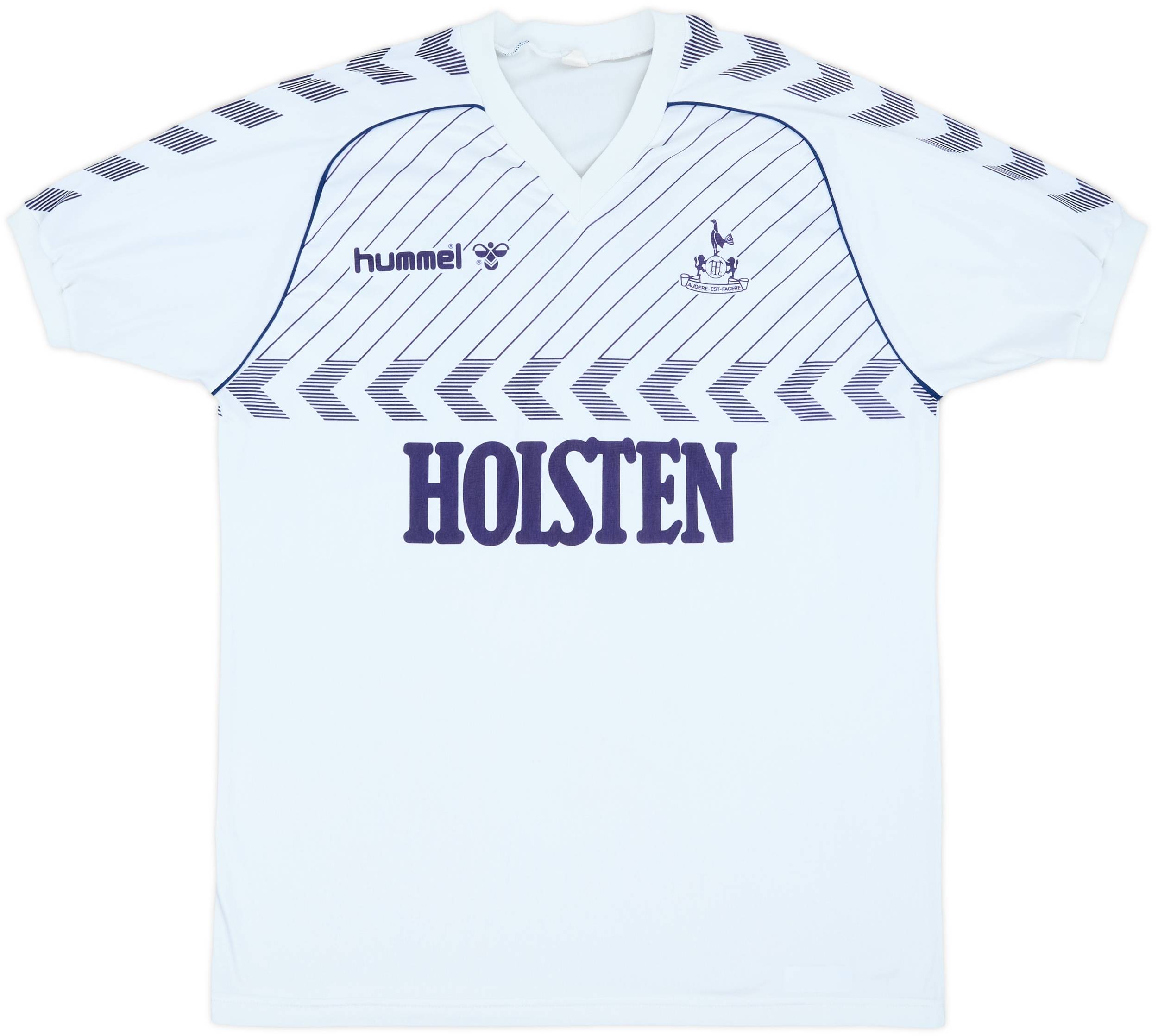 当時物87‐89トッテナム（H)ヒュンメル　Tottenham Hotspur 1987/89 Tottenham Hotspur Vintage Hummel Home Football Shirt