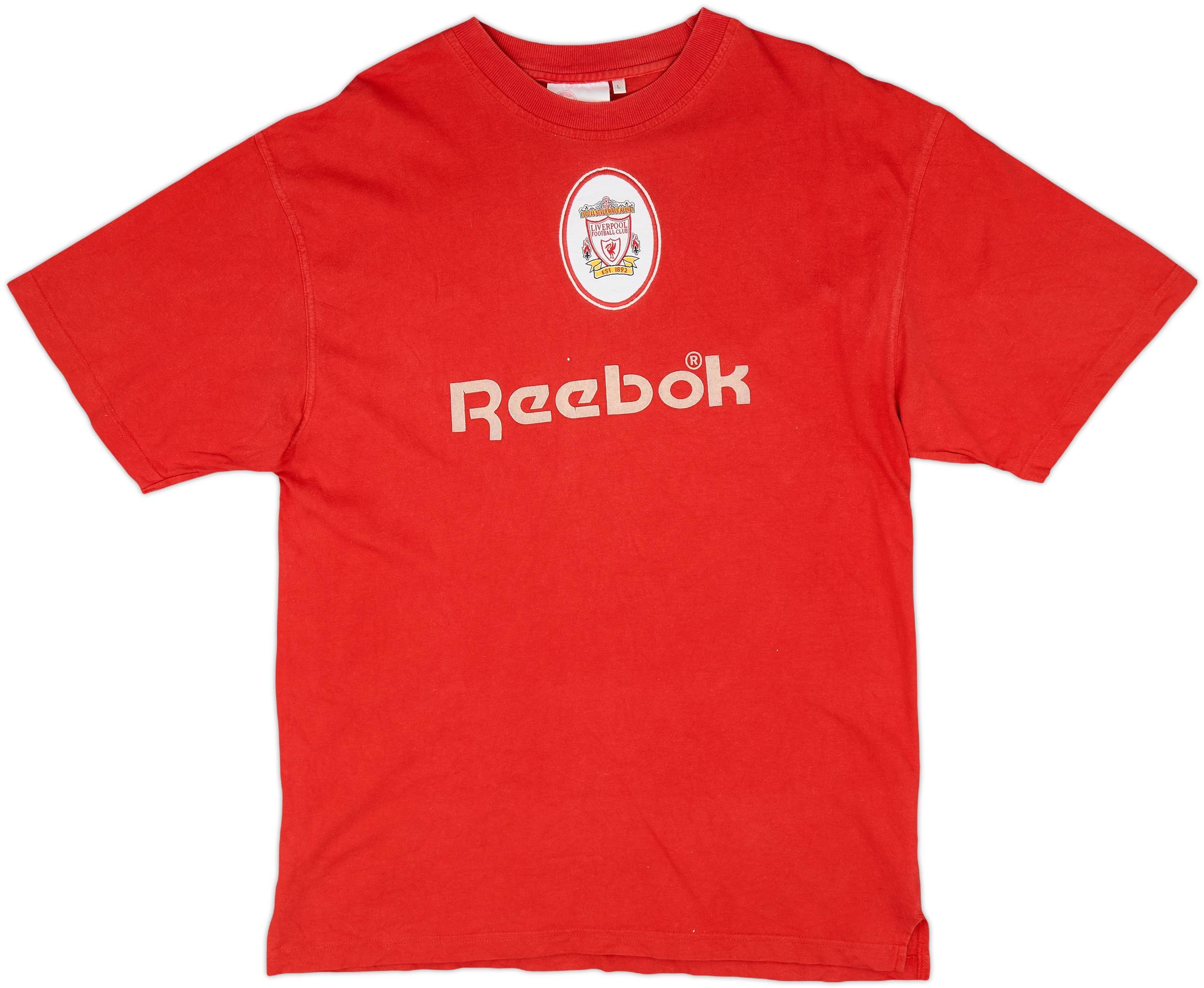 1998-99 Liverpool Reebok Cotton Tee - 5/10 - (L)