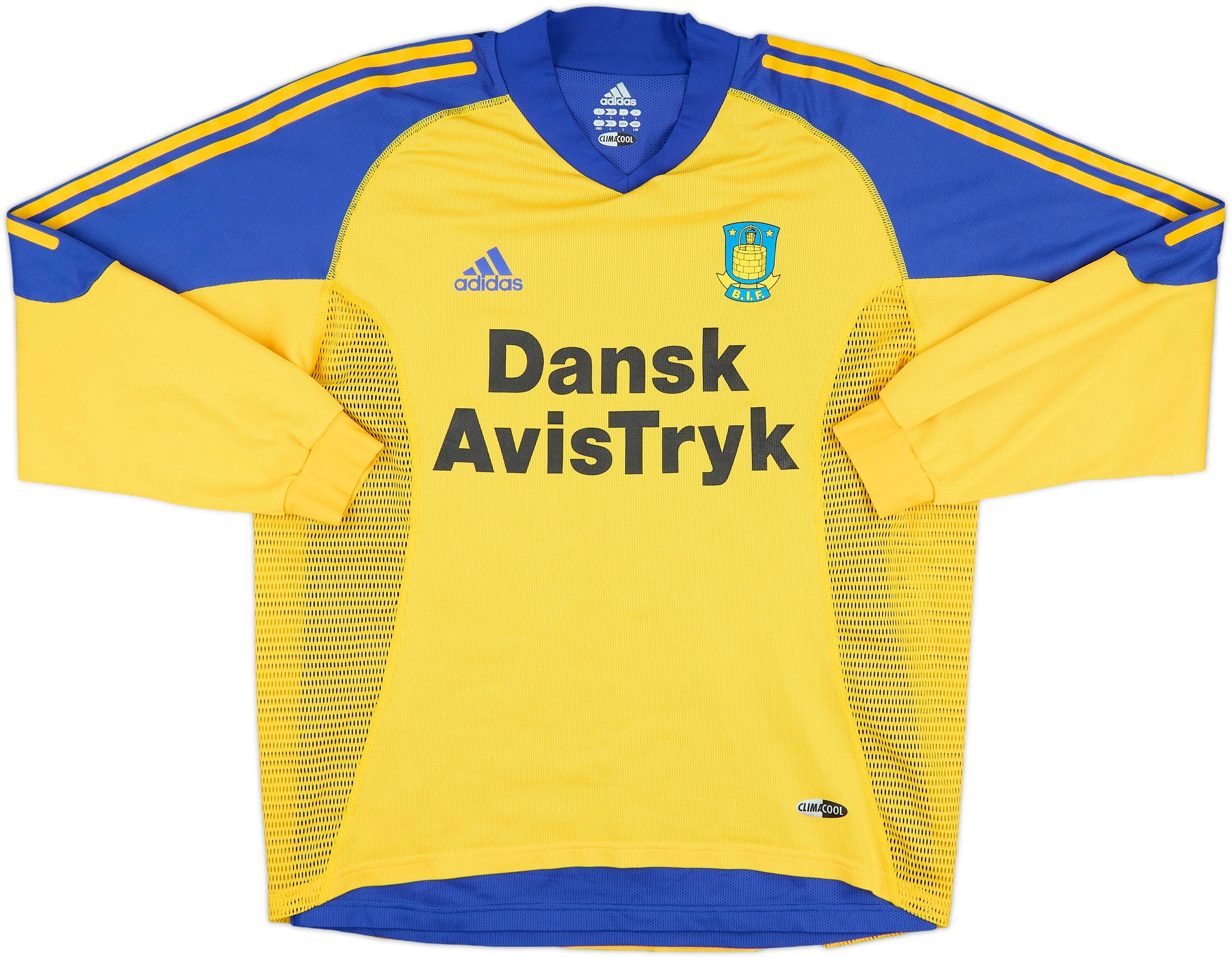 2002-04 Brondby Match Issue Home L/S Shirt #7