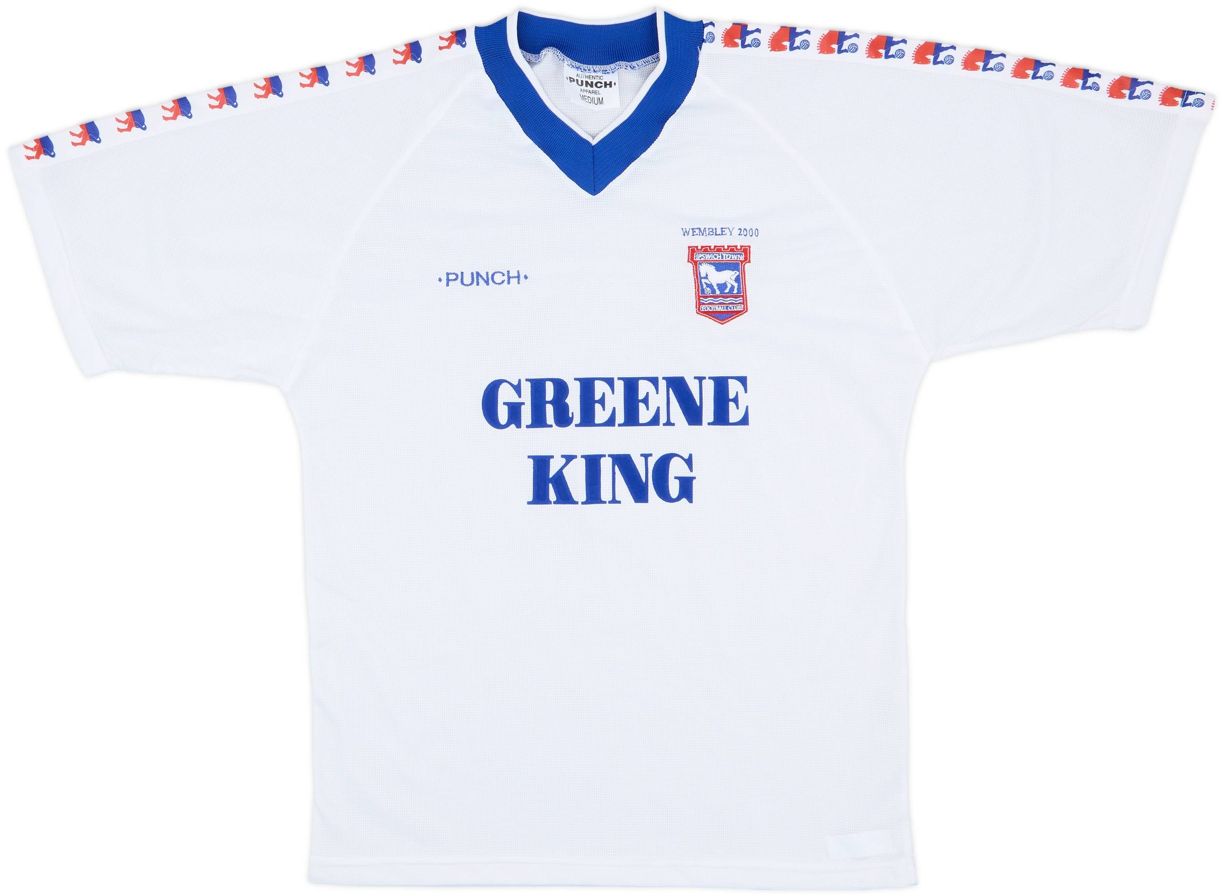 1999-00 Ipswich 'Wembley 2000' Training Shirt - 9/10 - (M)