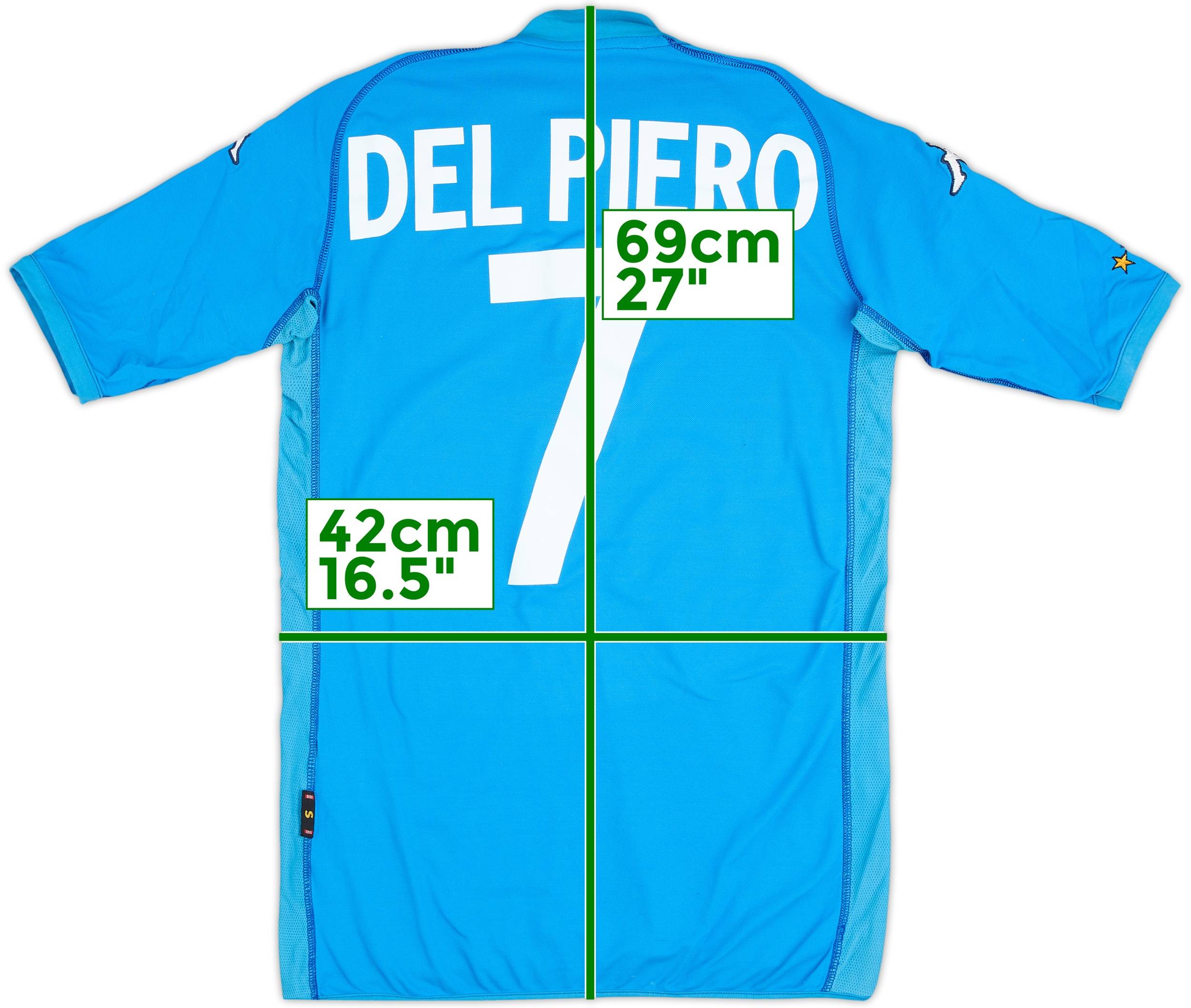 2002 Italy Home Shirt Del Piero #7 - 5/10 - (S)