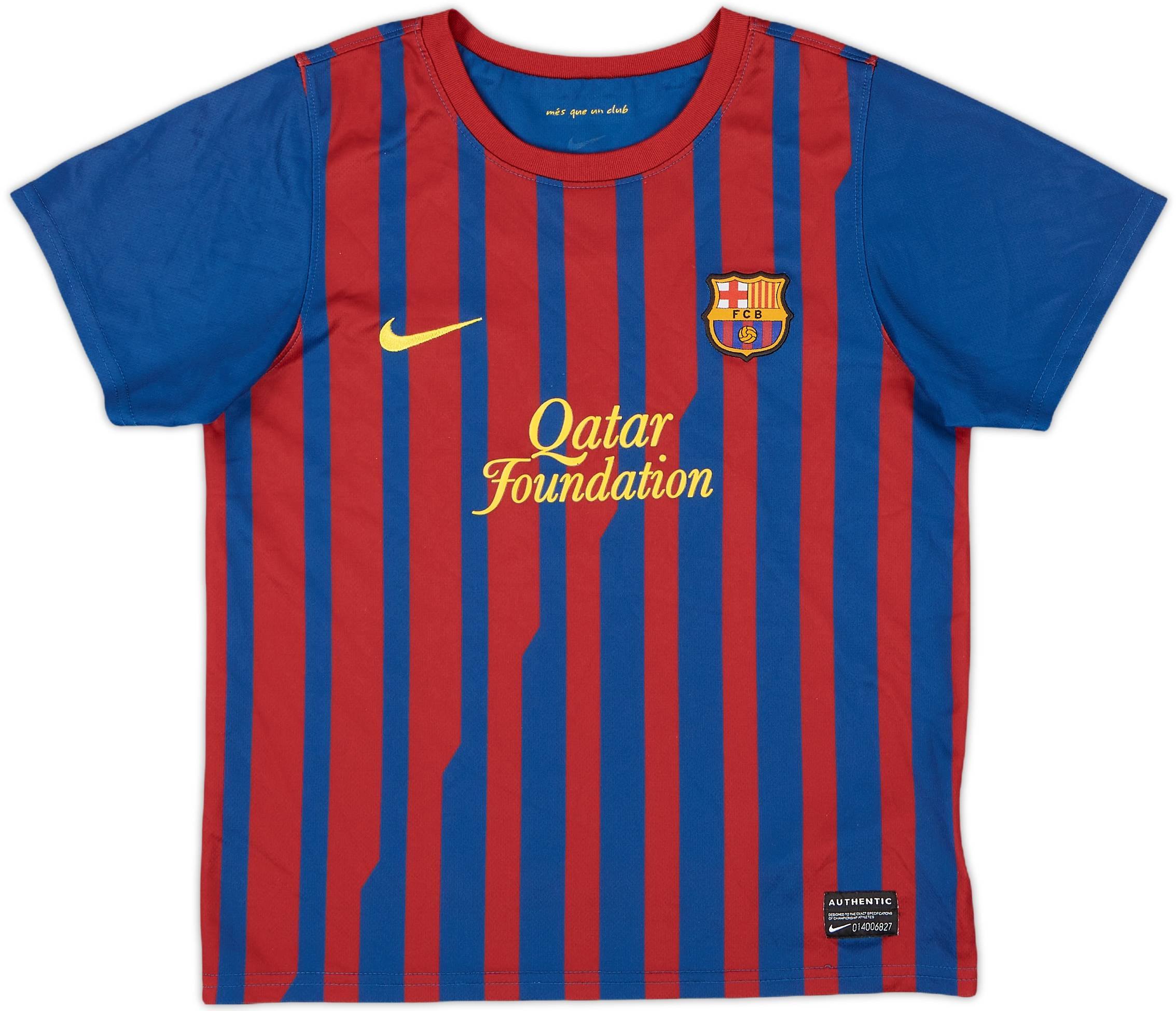 2011-12 Barcelona Home Shirt - 8/10 - (6-7 Years)
