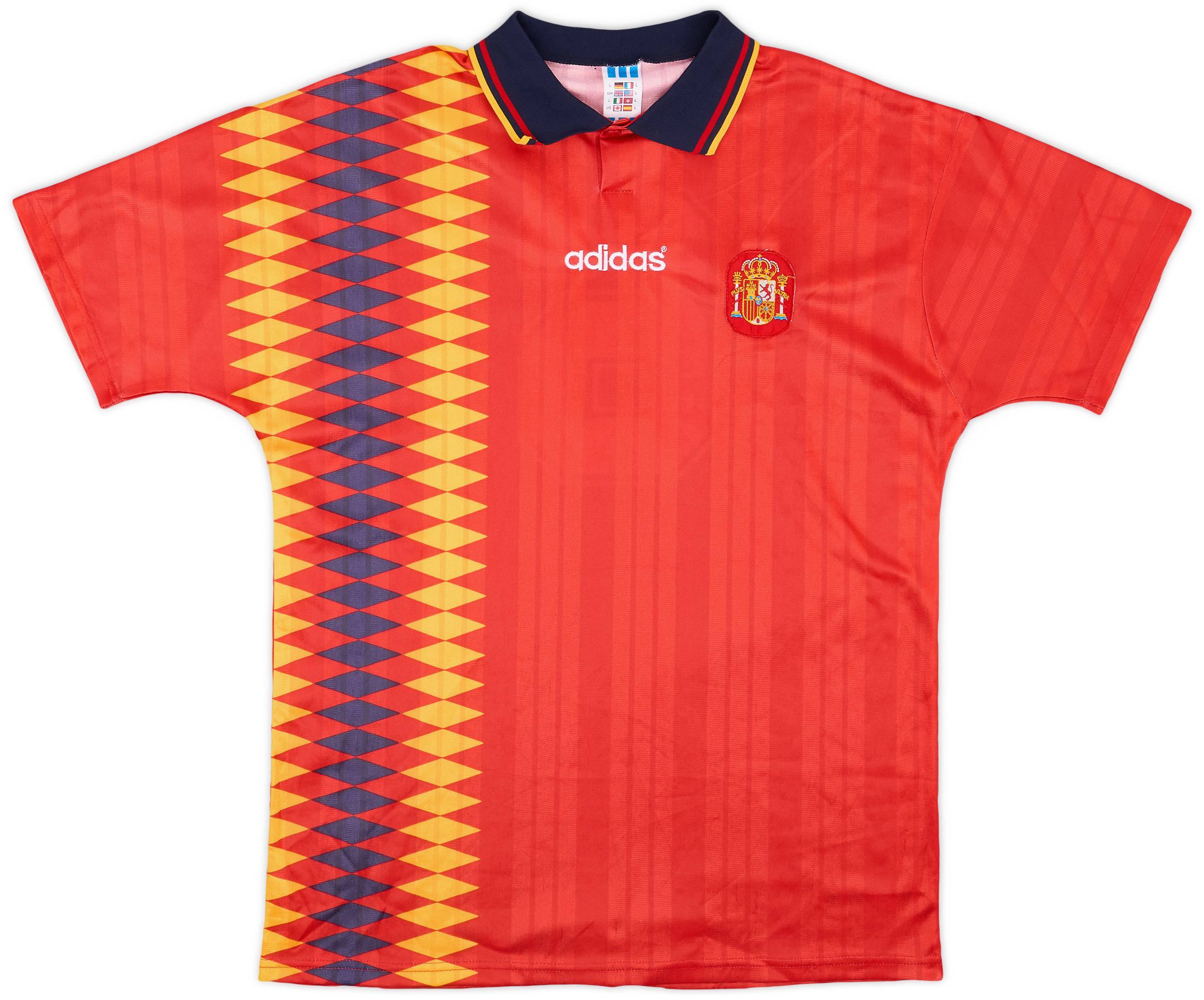 1994-96 Spain Home Shirt #6 - 8/10 - (L)