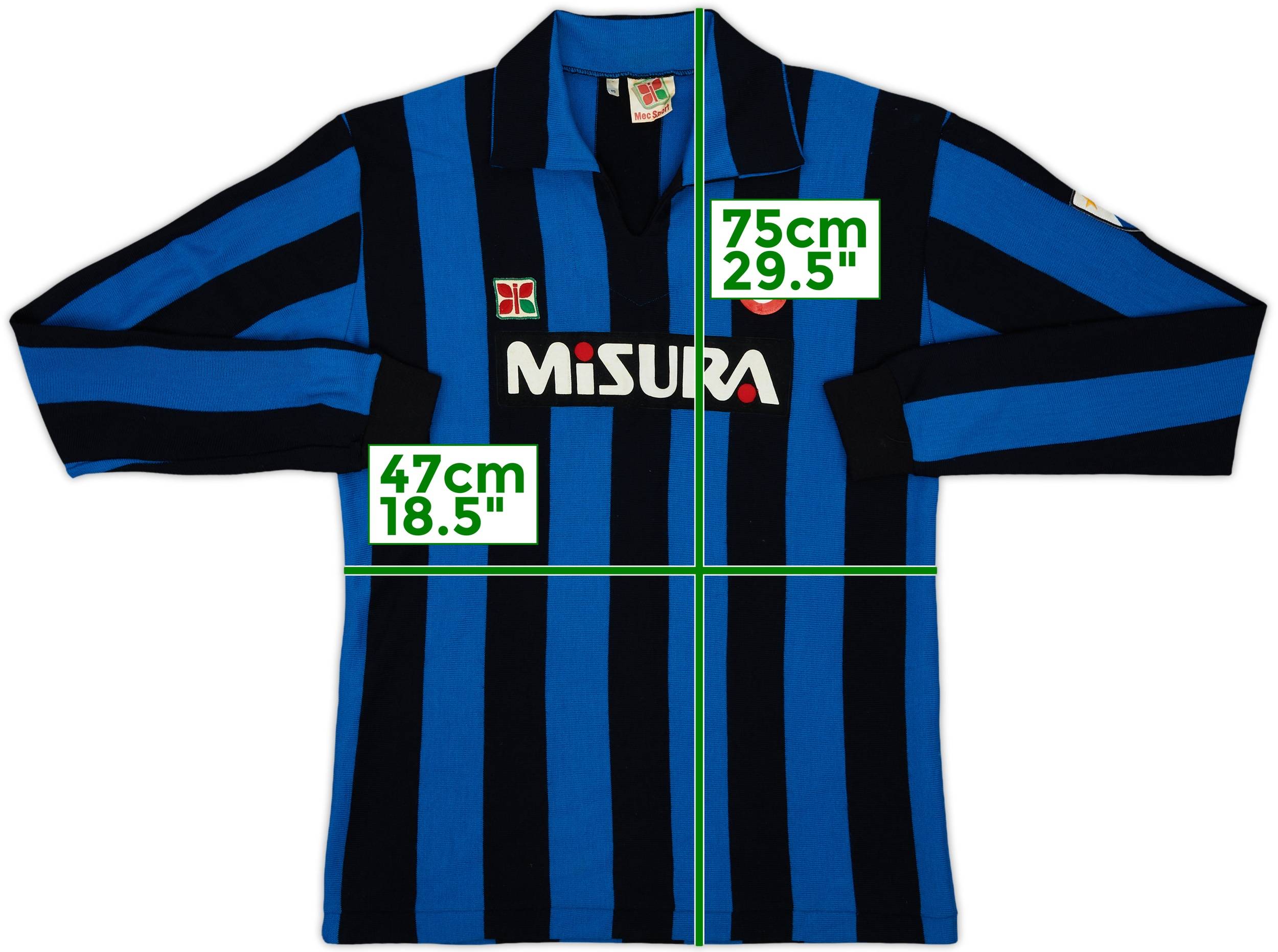 1983-86 Inter Milan Home L/S Shirt - 8/10 - (M)