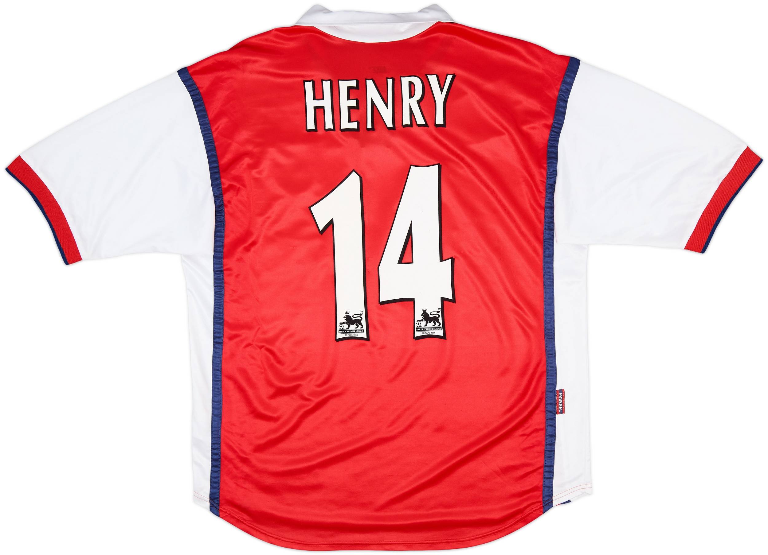 洋楽 ARSENAL / HICK LIFE 1999-00 Arsenal Home Shirt Henry #14 - 8/10 - (L)