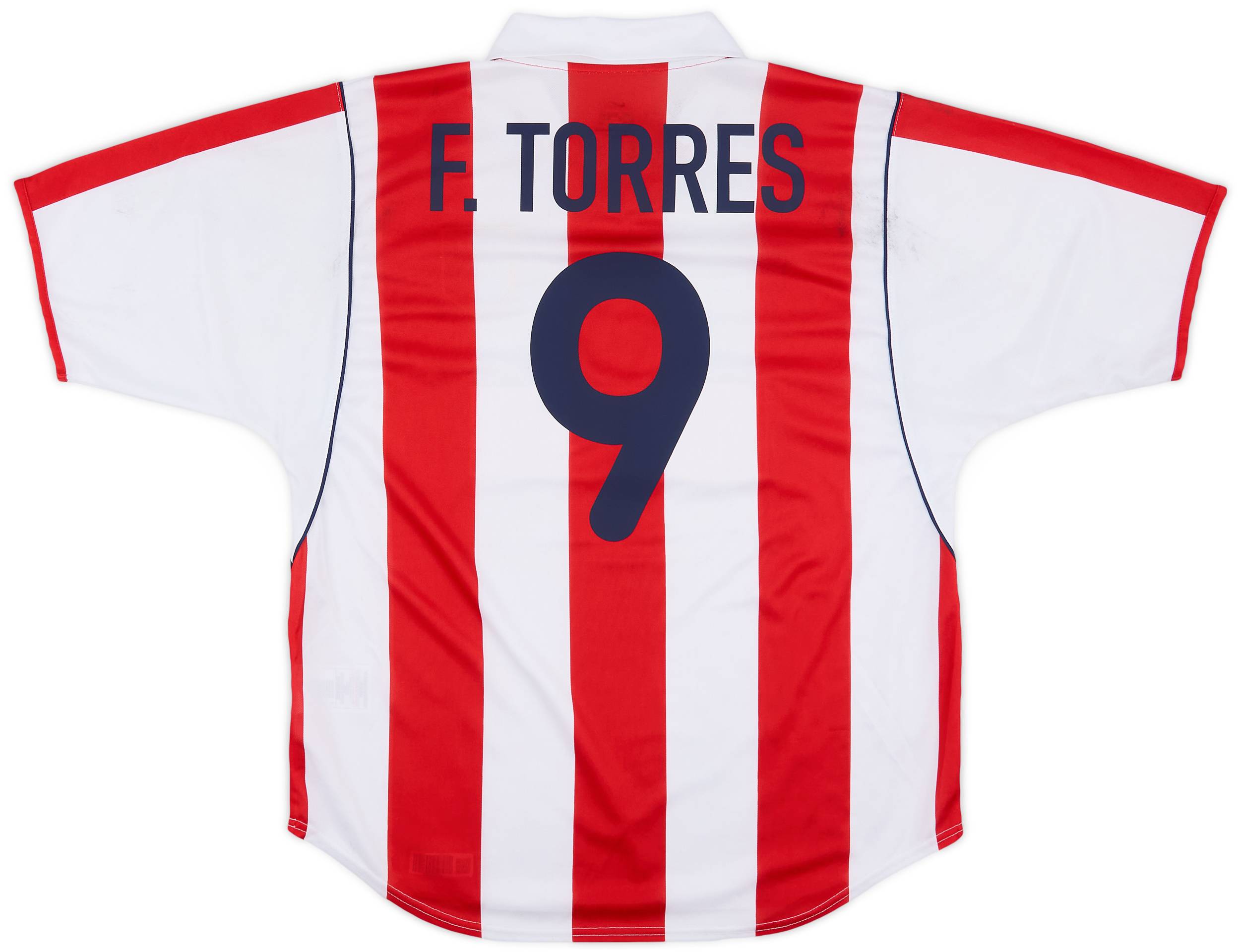 2001-02 Atletico Madrid Home Shirt #9 5/10 (L)