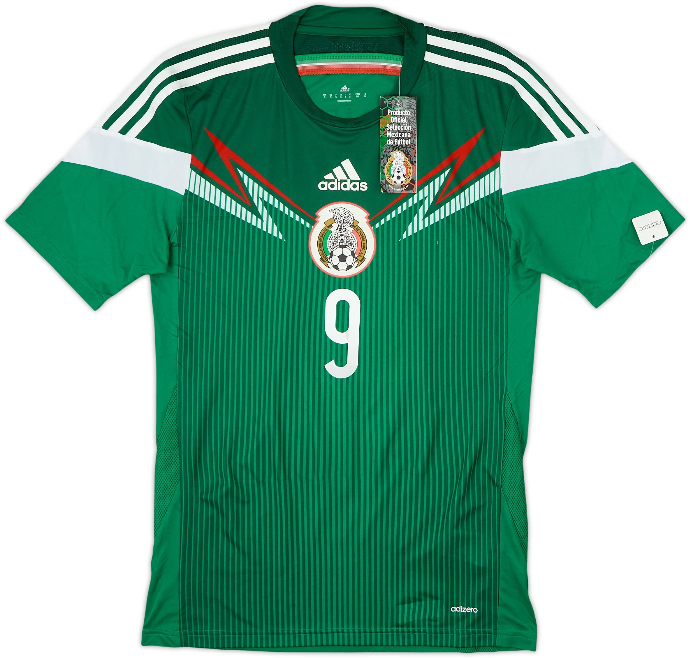 2014-15 Mexico Authentic Home Shirt R. Jimenez #9 (S)