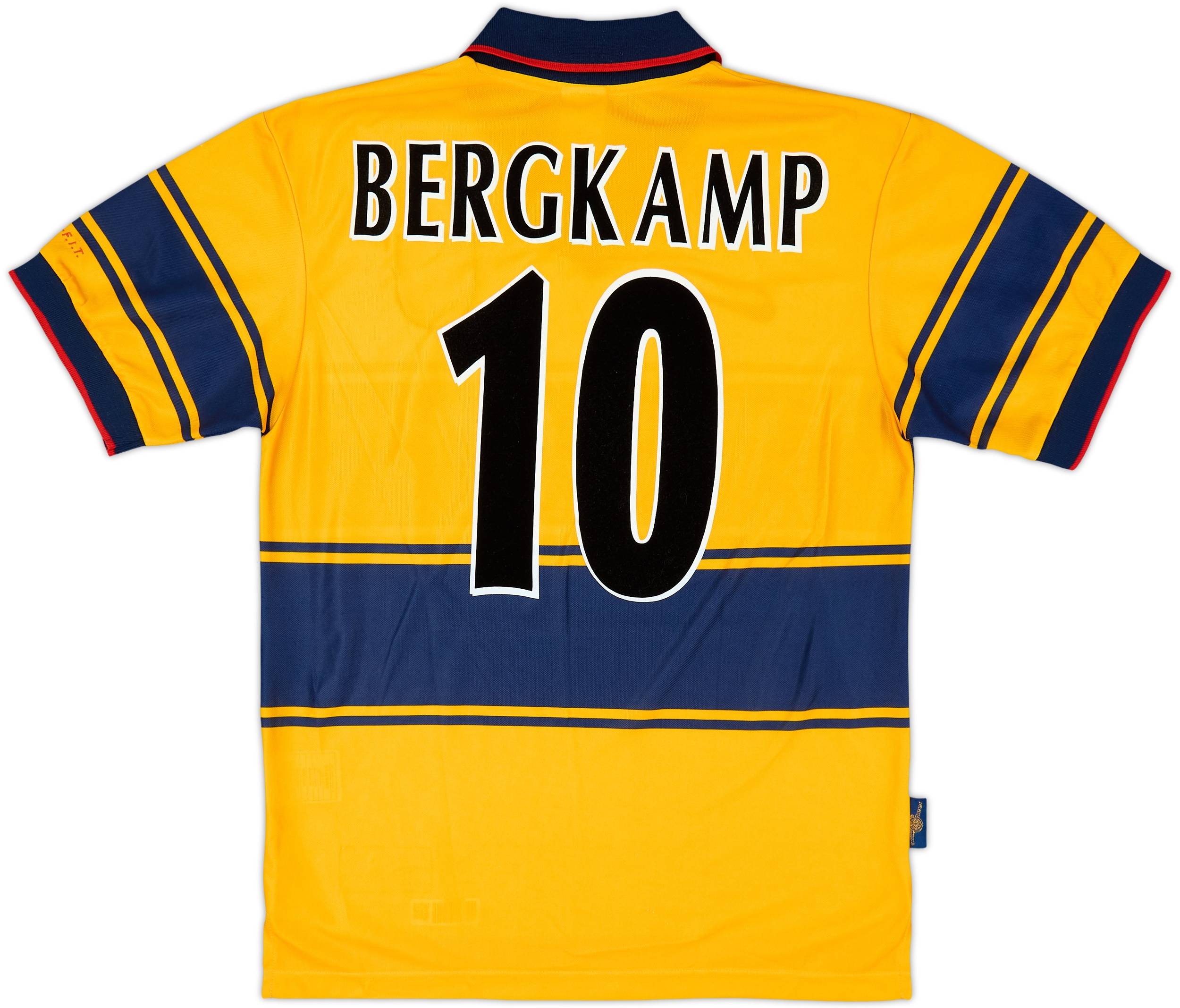 1997-99 Arsenal Away Shirt Bergkamp #10 - 8/10 - (S)