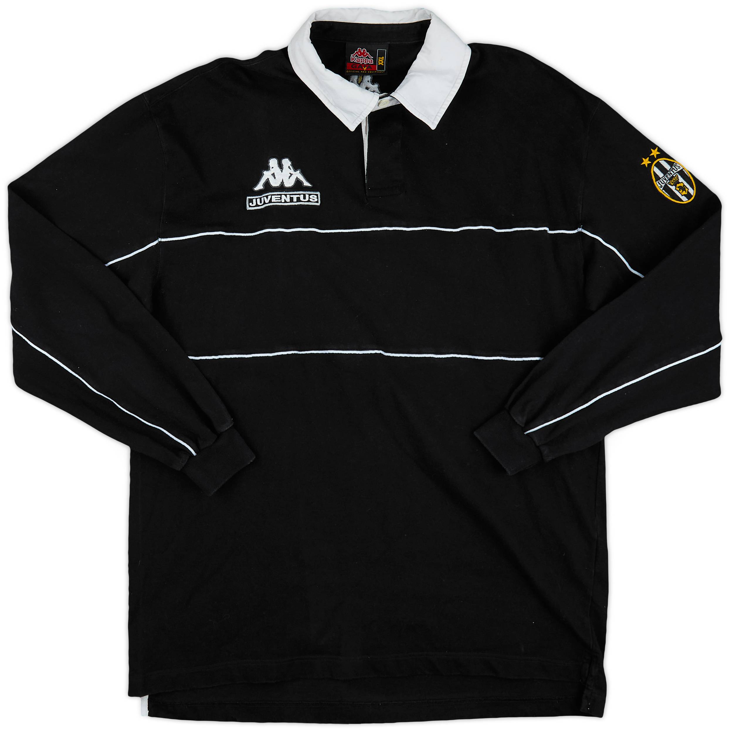 1998-99 Juventus Kappa Polo L/S Shirt - 8/10 - (XXL)