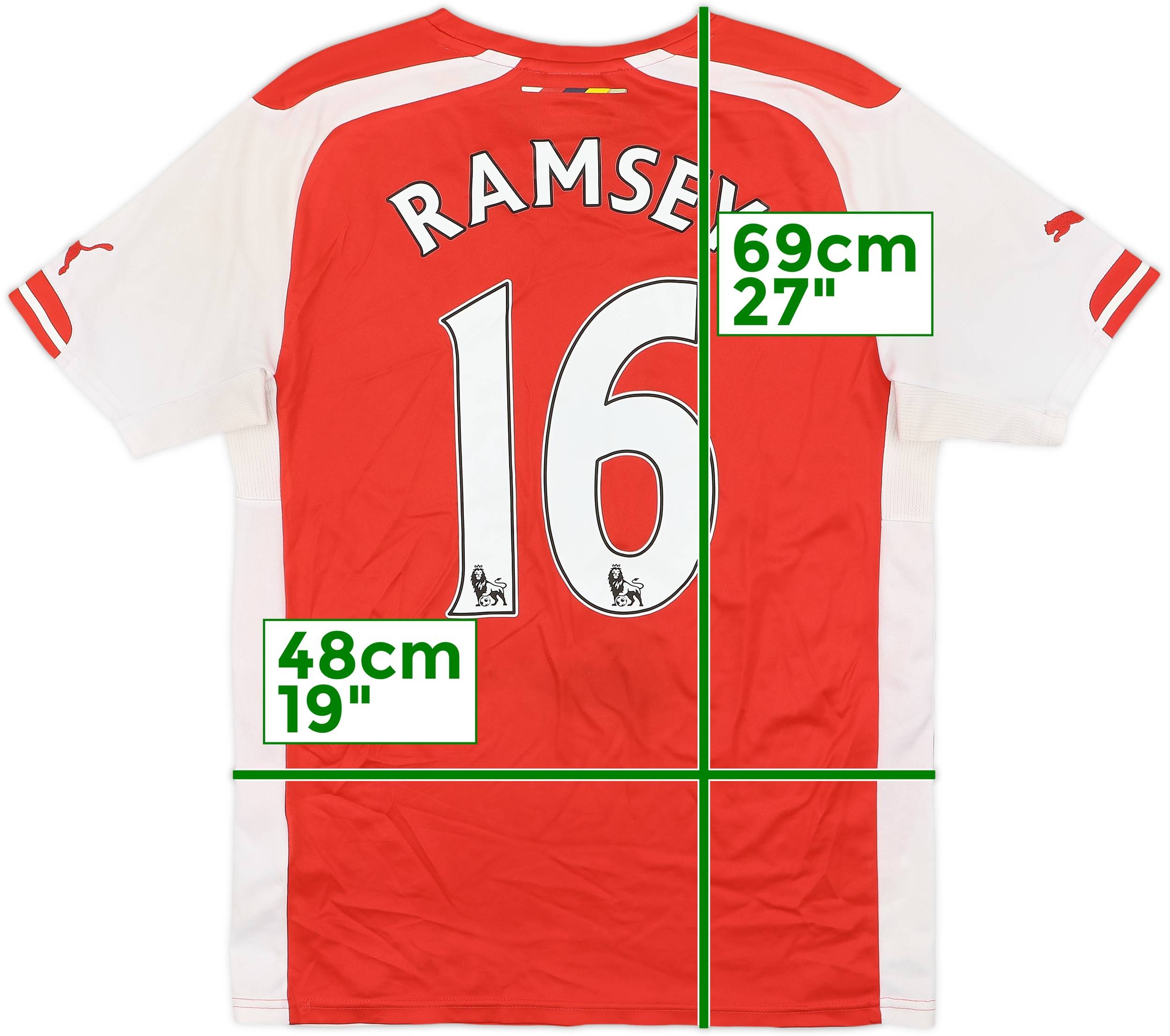 アーセナル 14/15 オーセンティック ユニフォーム 16 Ramsey アーセナル 14/15 オーセンティック ユニフォーム 16 Ramsey