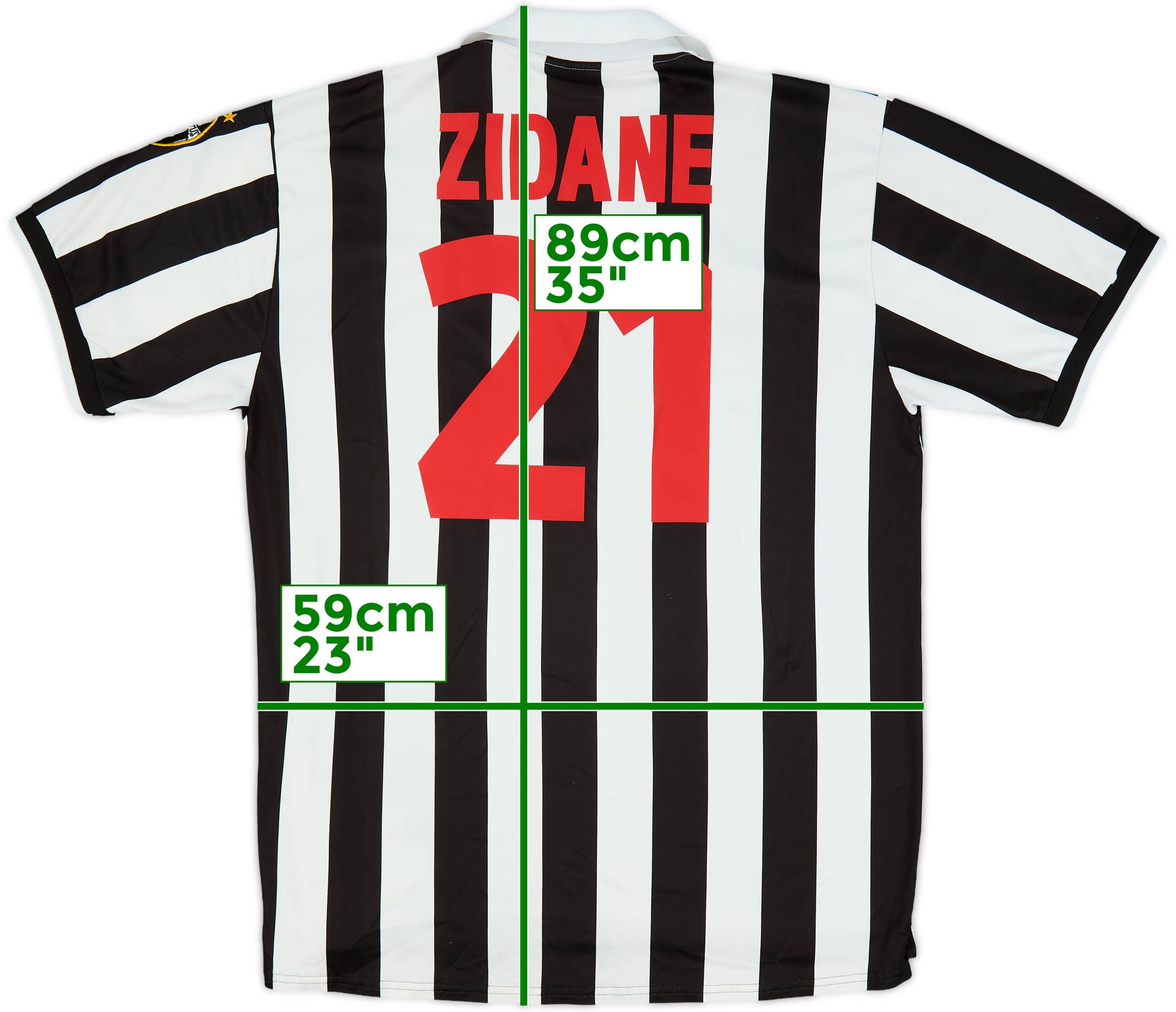1998-99 Juventus Home Shirt Zidane #21 - 6/10 - (XXL)