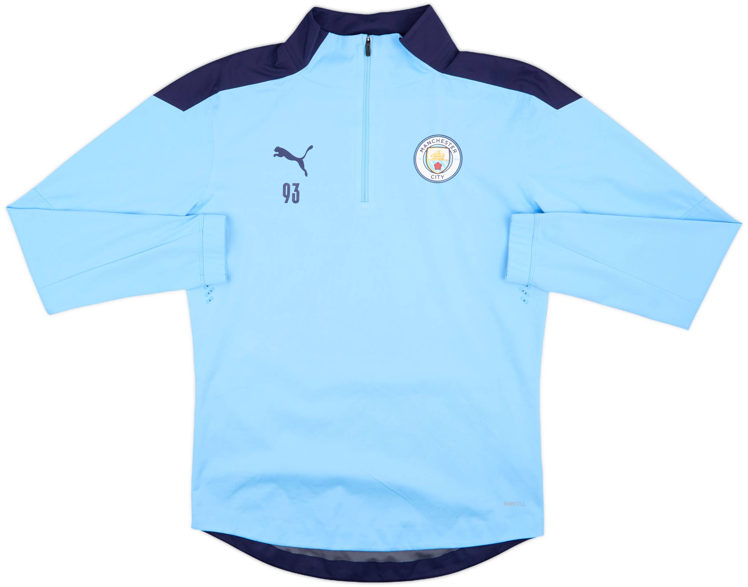 2020-21 Manchester City Player Issue Puma 1/4 Zip Drill Top