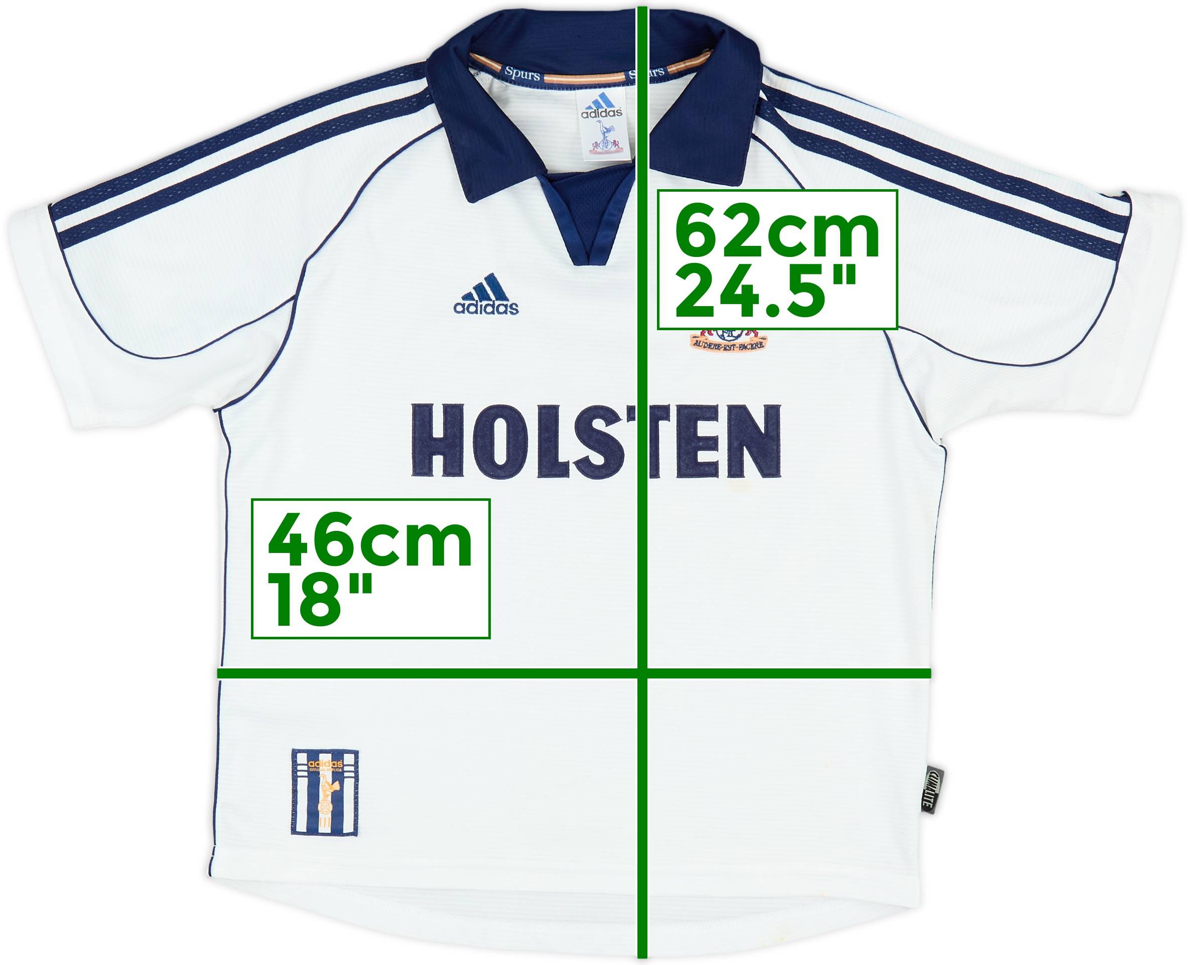 希少Tottenham Hotspur 99-00 adidasトッテナム 1999-01 Tottenham Home Shirt - 8/10 - (L.Boys)