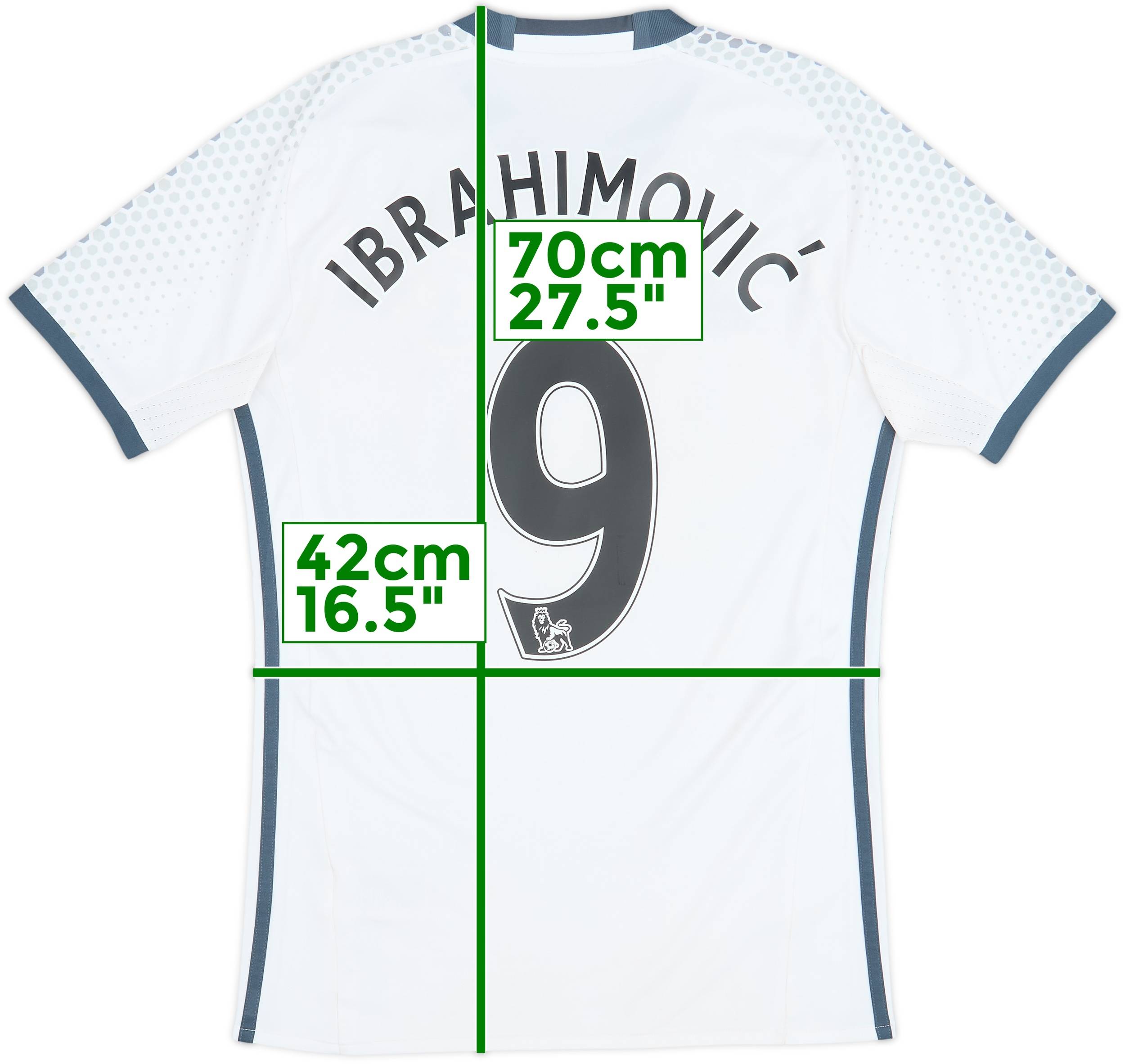 2016-17 Manchester United Third Shirt Ibrahimovic #9 - 6/10 - (XS)