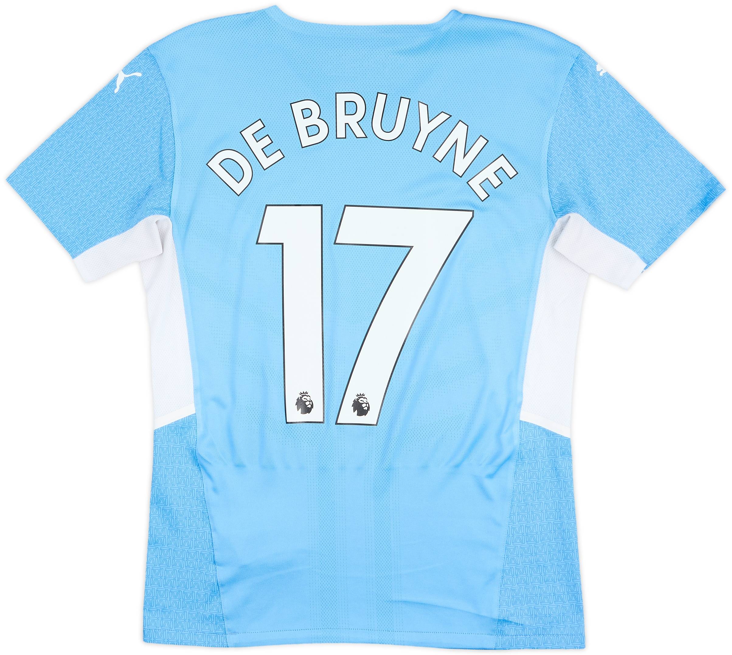 Manchester city DE BRUYNE 17 サッカー選手　1/6 2021-22 Manchester City Authentic Home Shirt De Bruyne #17 - 10/10
