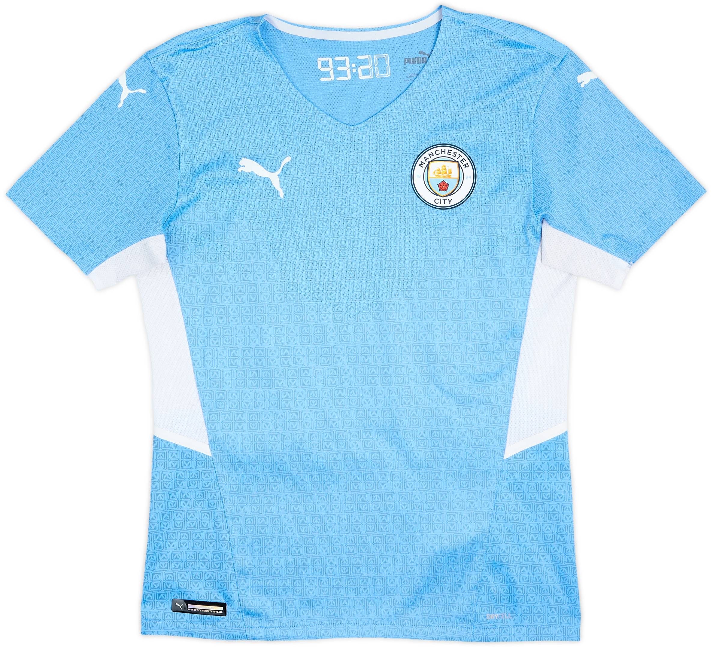 2021-22 Manchester City Authentic Home Shirt De Bruyne #17 - 10/10