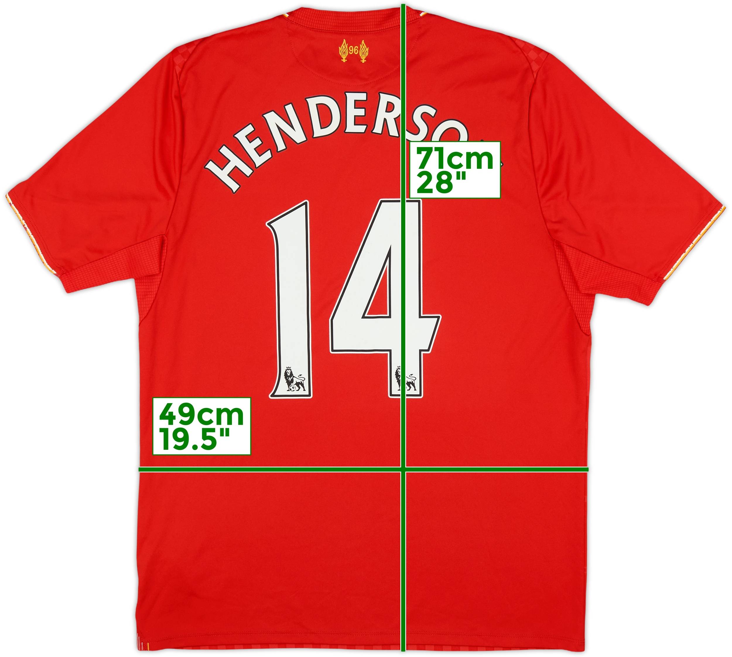 2015-16 Liverpool Home Shirt Henderson #14 - 4/10 - (M)