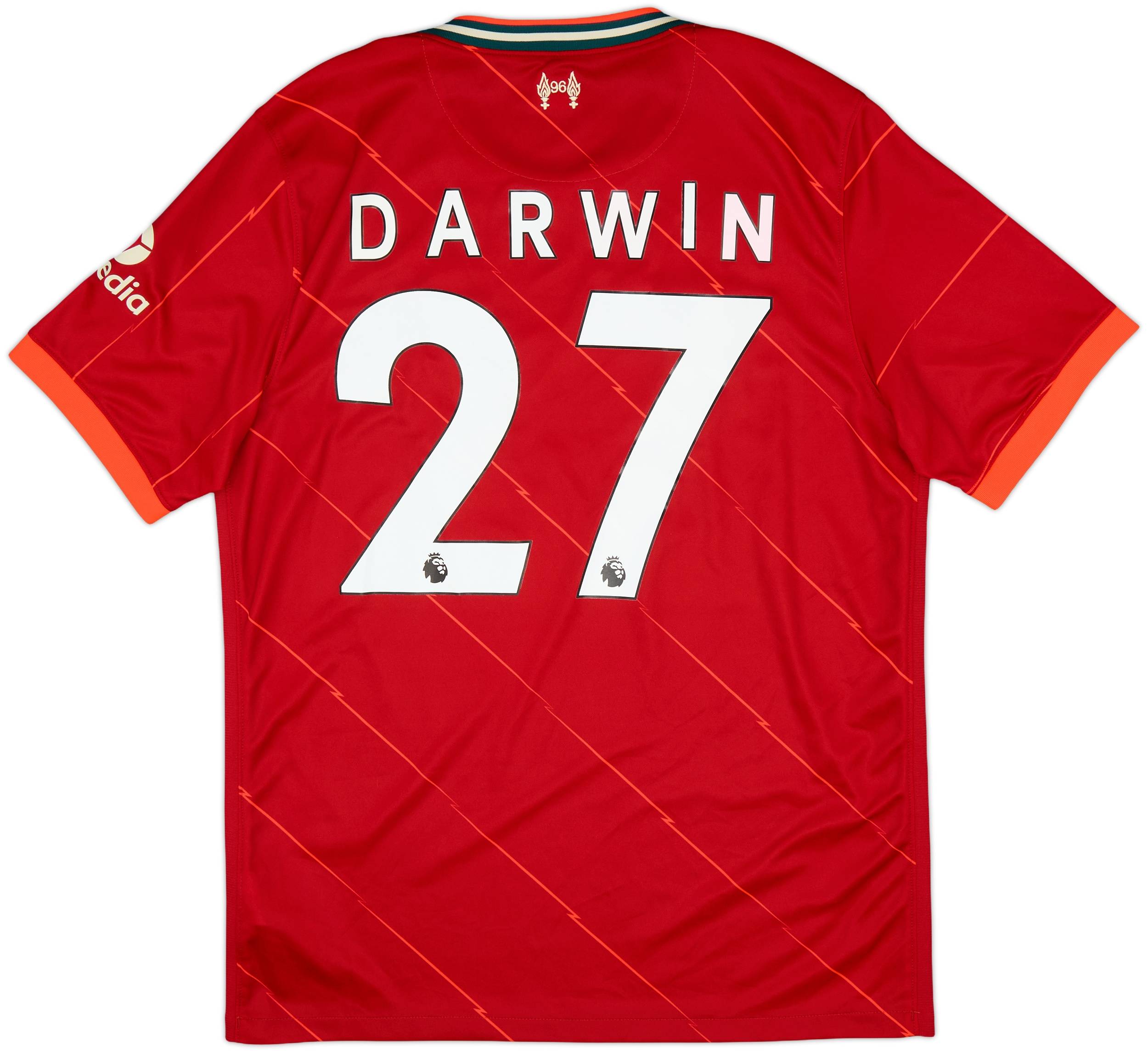 Liverpool FC オーセンティック　Darwin 27 2021-22 Liverpool Home Shirt Darwin #27 - 8/10 - (L)