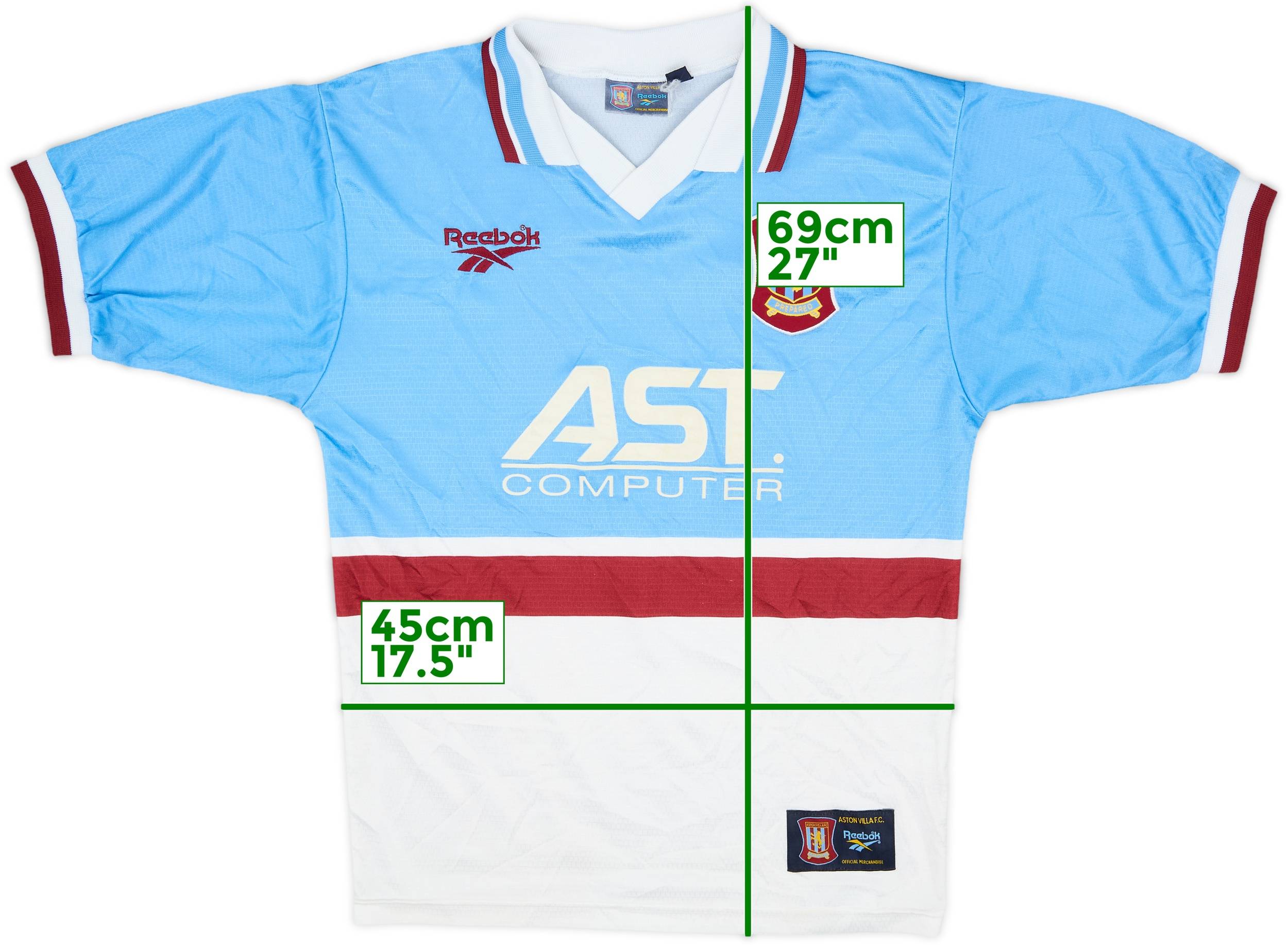 1997-98 Aston Villa Away Shirt - 8/10 - (S)