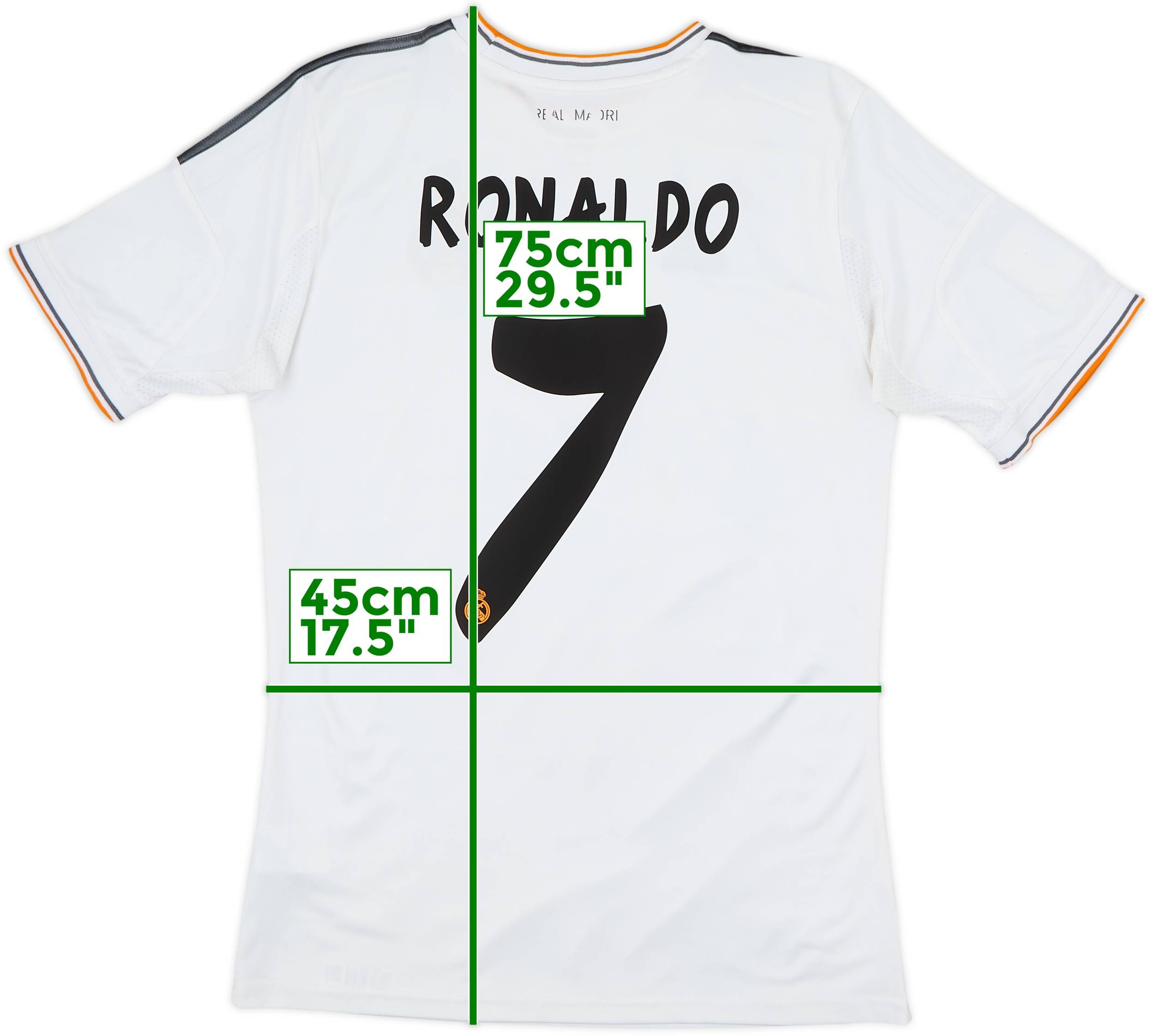 2013-14 Real Madrid Home Shirt Ronaldo #7 - 6/10 - (XL.Boys)