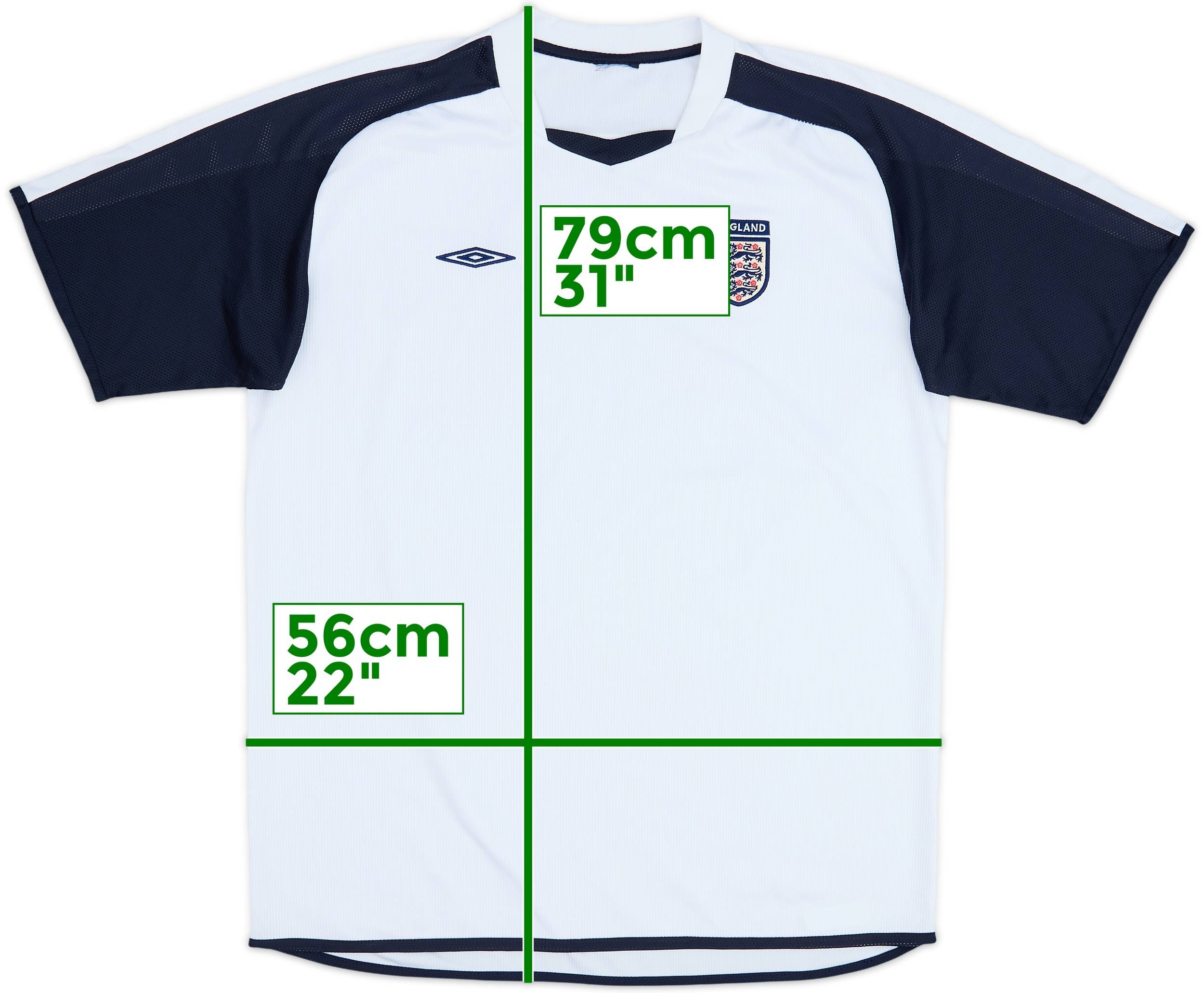 2002-04 England Umbro Training Shirt - 7/10 - (L)