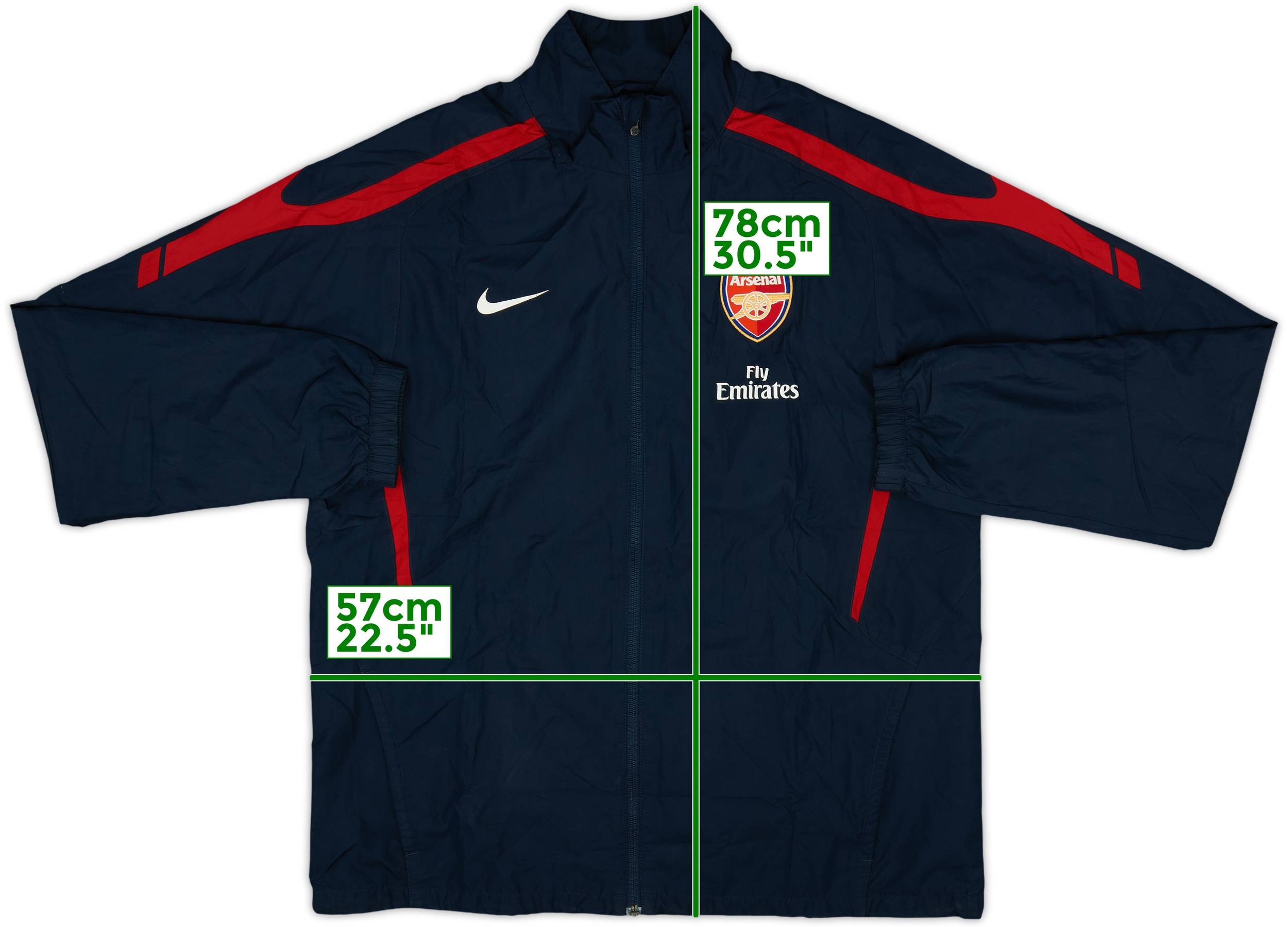 ウェア Nike Arsenal 2009-10 Arsenal Nike Track Jacket - 8/10 - (L)
