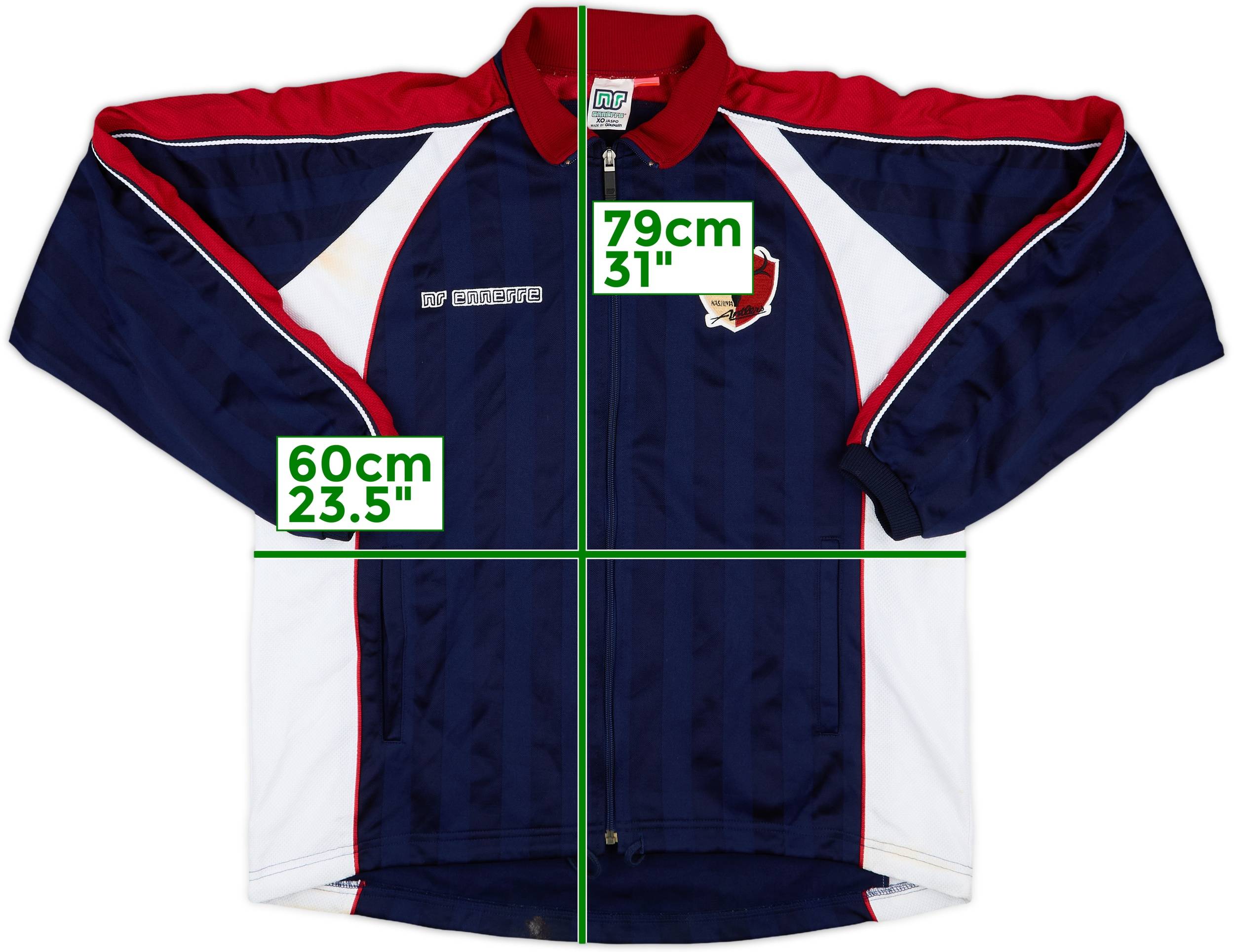 2000-01 Kashima Antlers Ennerre Track Jacket - 6/10 - (XL)