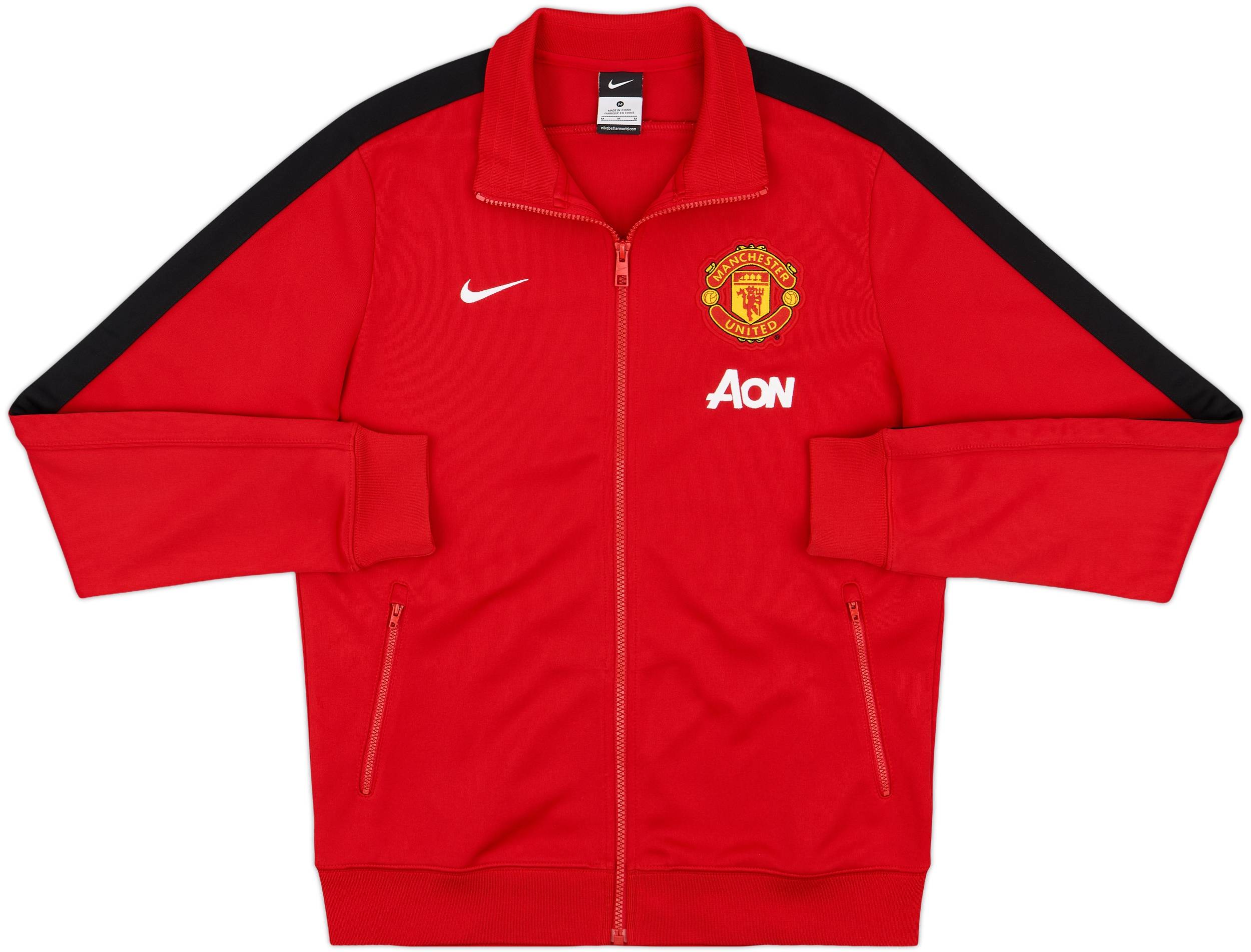 2013-14 Manchester United Nike Track Jacket - 10/10 - (M)