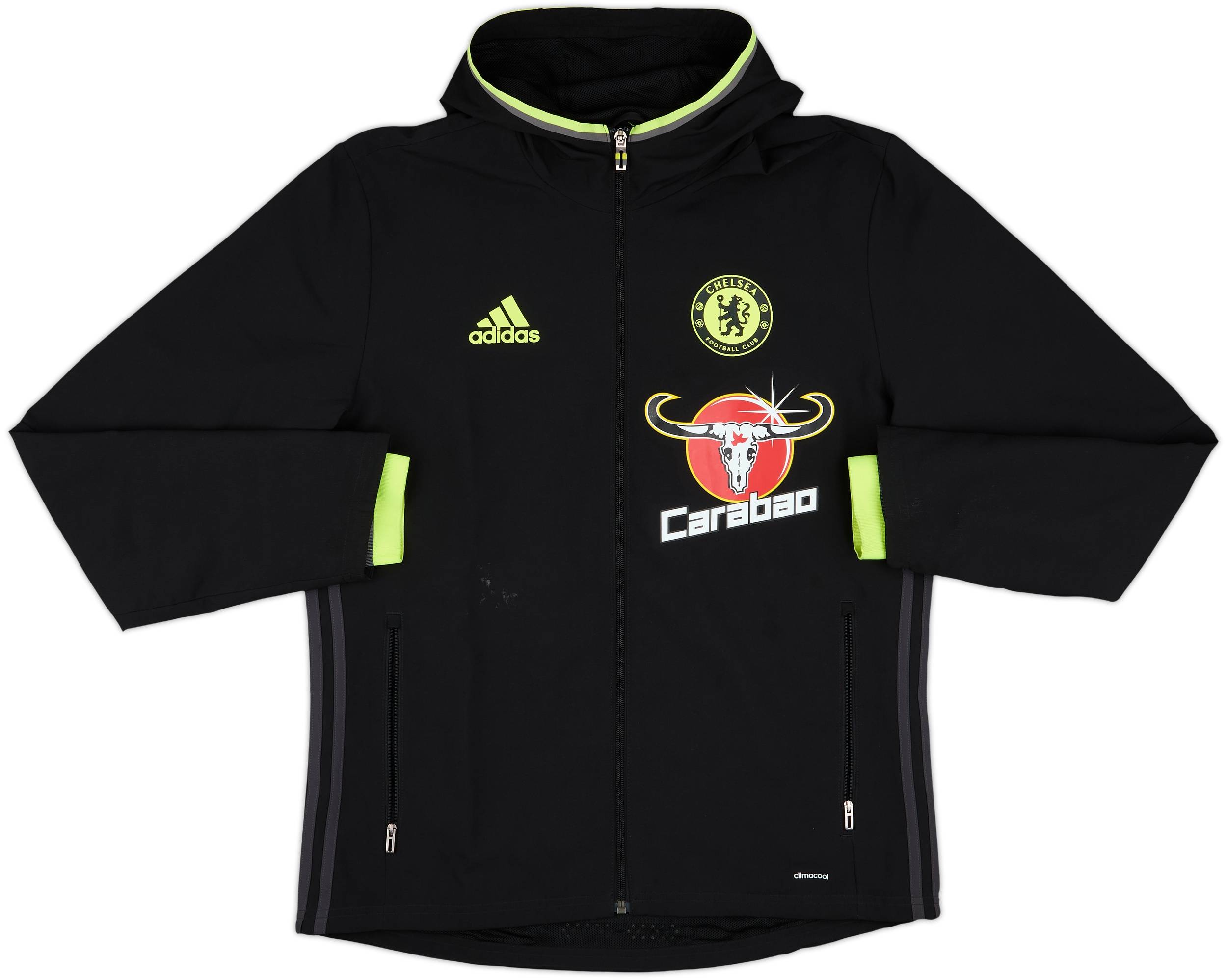 2016-17 Chelsea adidas Hooded Track Jacket - 8/10 - (M)