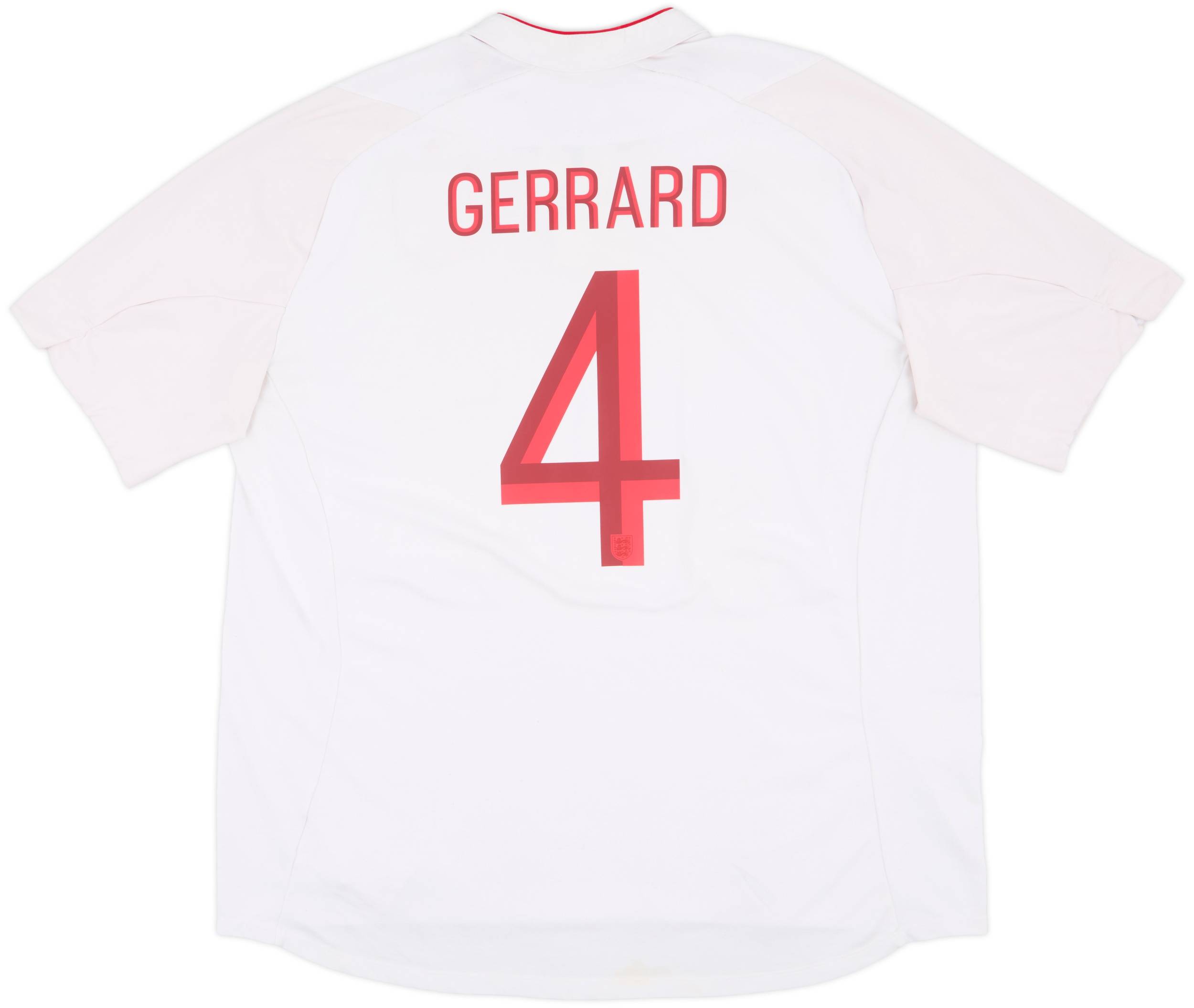 2012-13 England Home Shirt Gerrard #4 - 8/10 - (3XL)