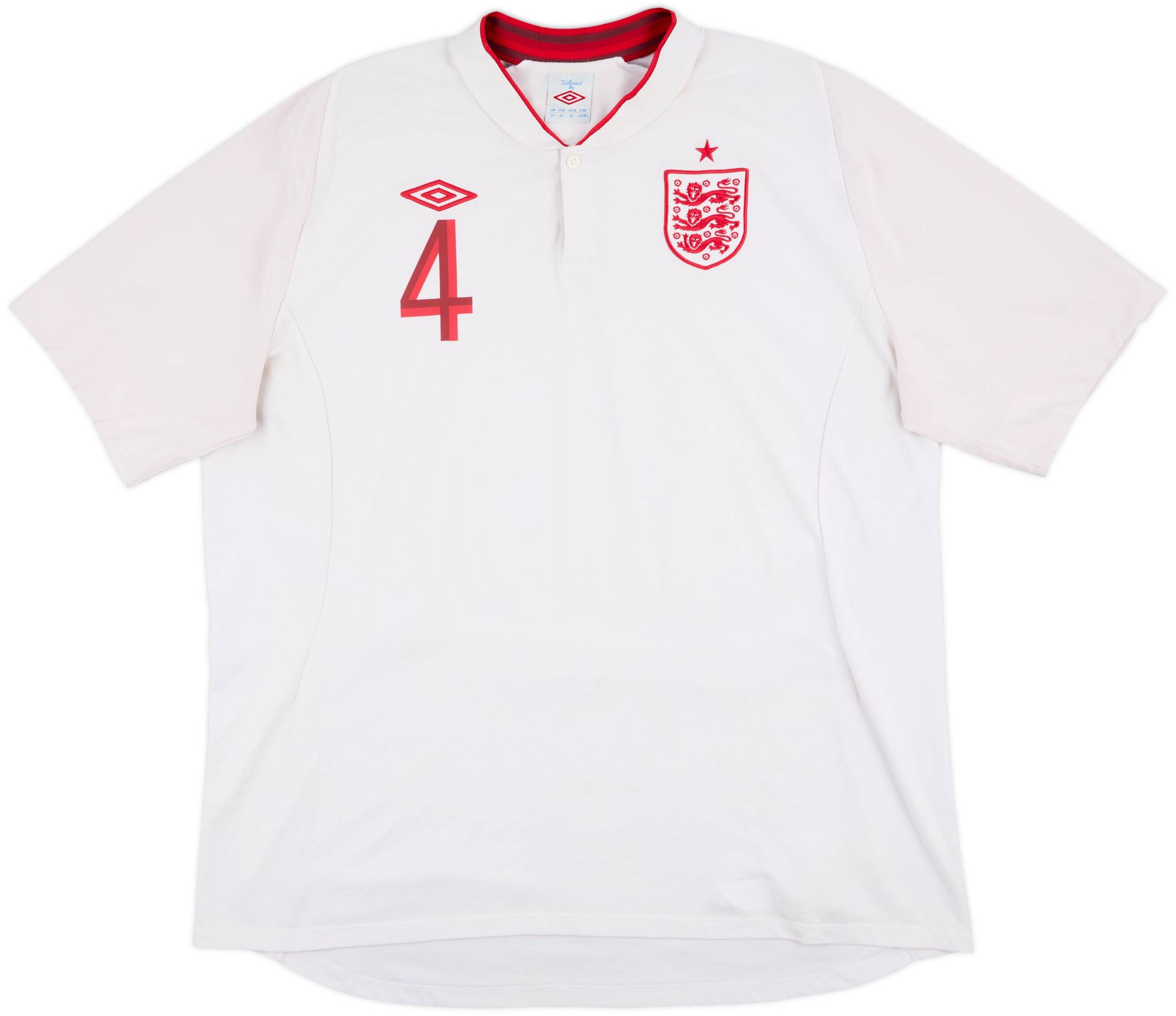 イングランド代表 GERRARD 4番 シャツ イングランド代表ジェラード 4 XL シャツ - メルカリ