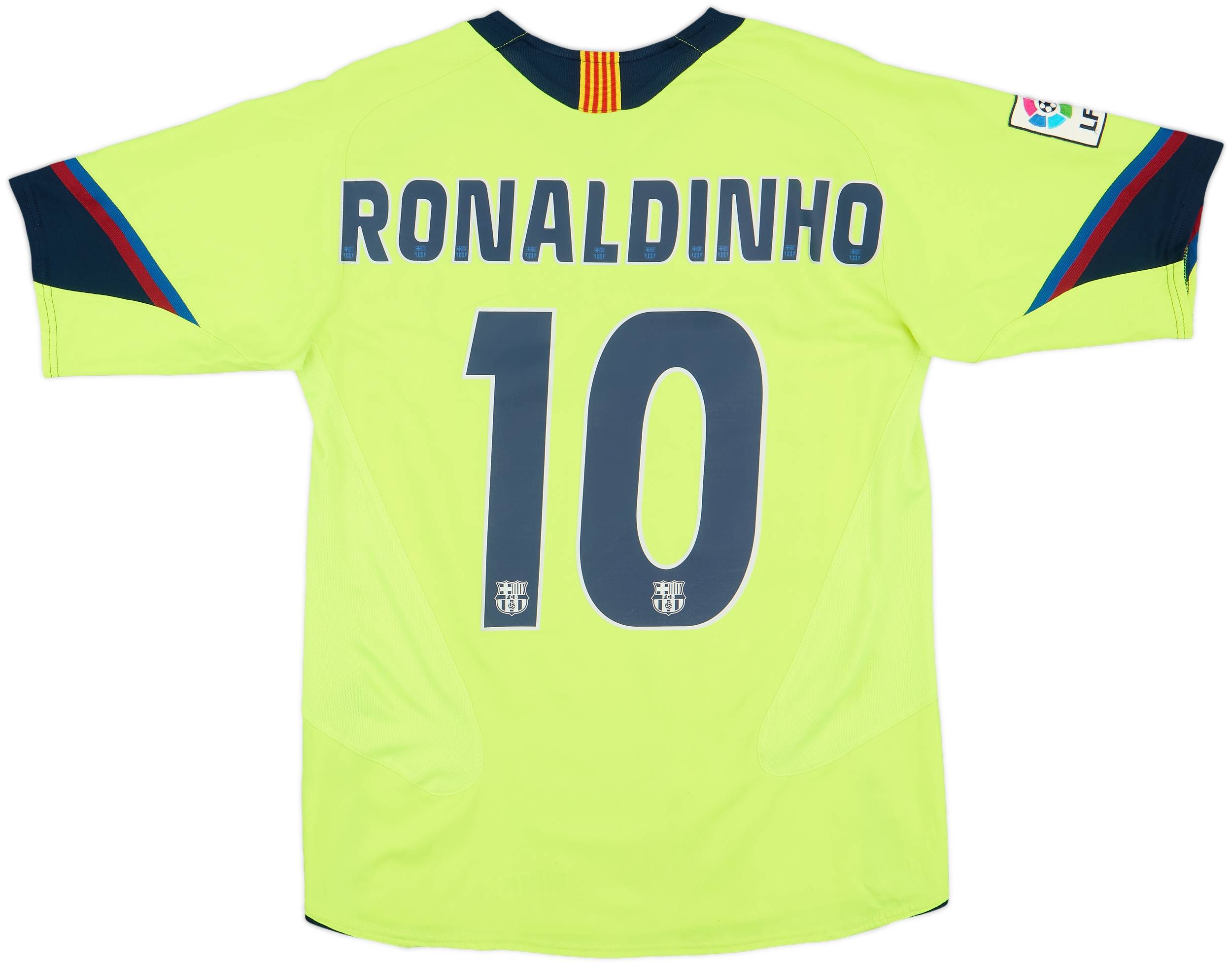 2005-06 Barcelona Away Shirt Ronaldinho #10 - 8/10 - (S)